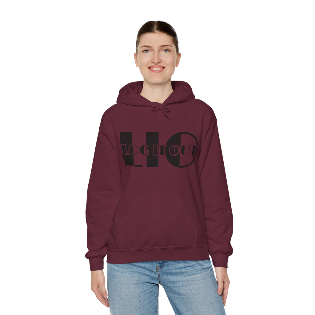 Log it out Unisex Heavy Blend™ Hooded Sweatshirt
