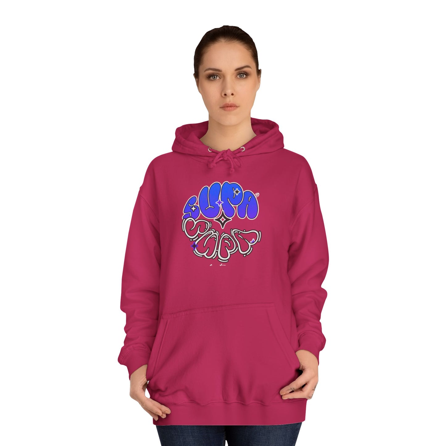 Unisex Supa Supa Streetwear Hoodie, Casual Art Hoodie, Life Apparel, Stylish Unisex Pullover, Hipster Hoodie Gift