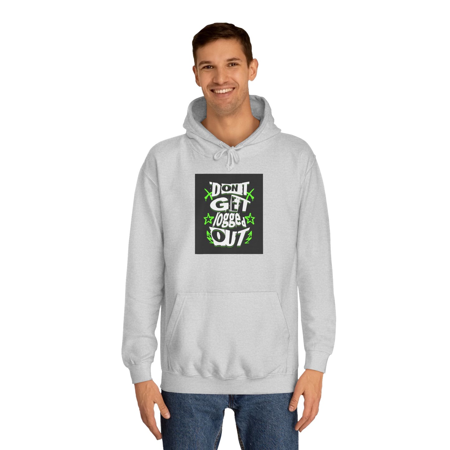 Vibrant Unisex Hoodie - Perfect for Life, Casual Outings & Gift Ideas - Fun Design: 'Don't Get Logged Out!'
