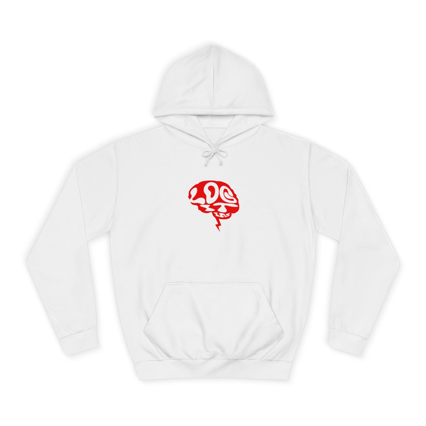 Unisex Log it in Hoodie with Unique Brain Design, Casual Wear, Trendy Apparel, Festive Occasions, Graphic Hoodie