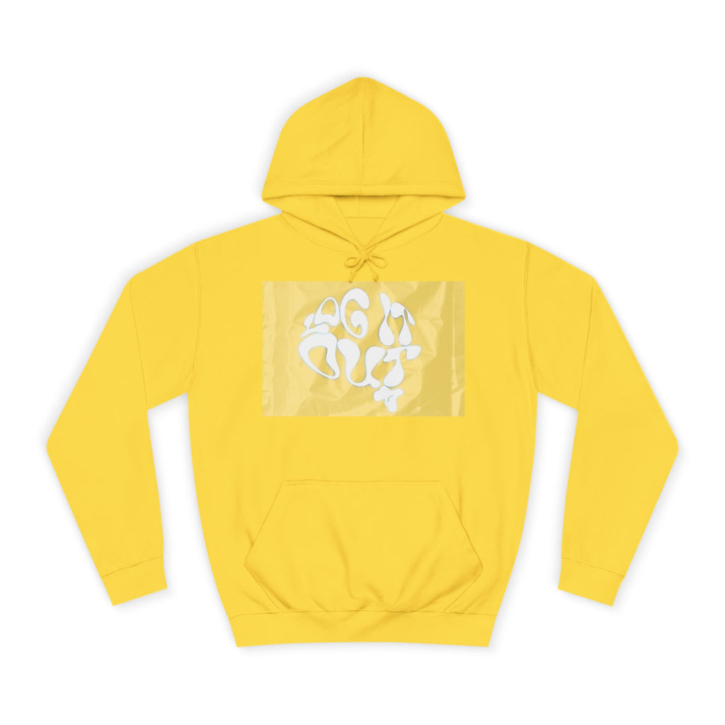 Cozy Unisex 'LOG IT OUT' Hoodie with Abstract Design, Sweatshirt, Graphic Hoodie, Casual Wear, Perfect Fit