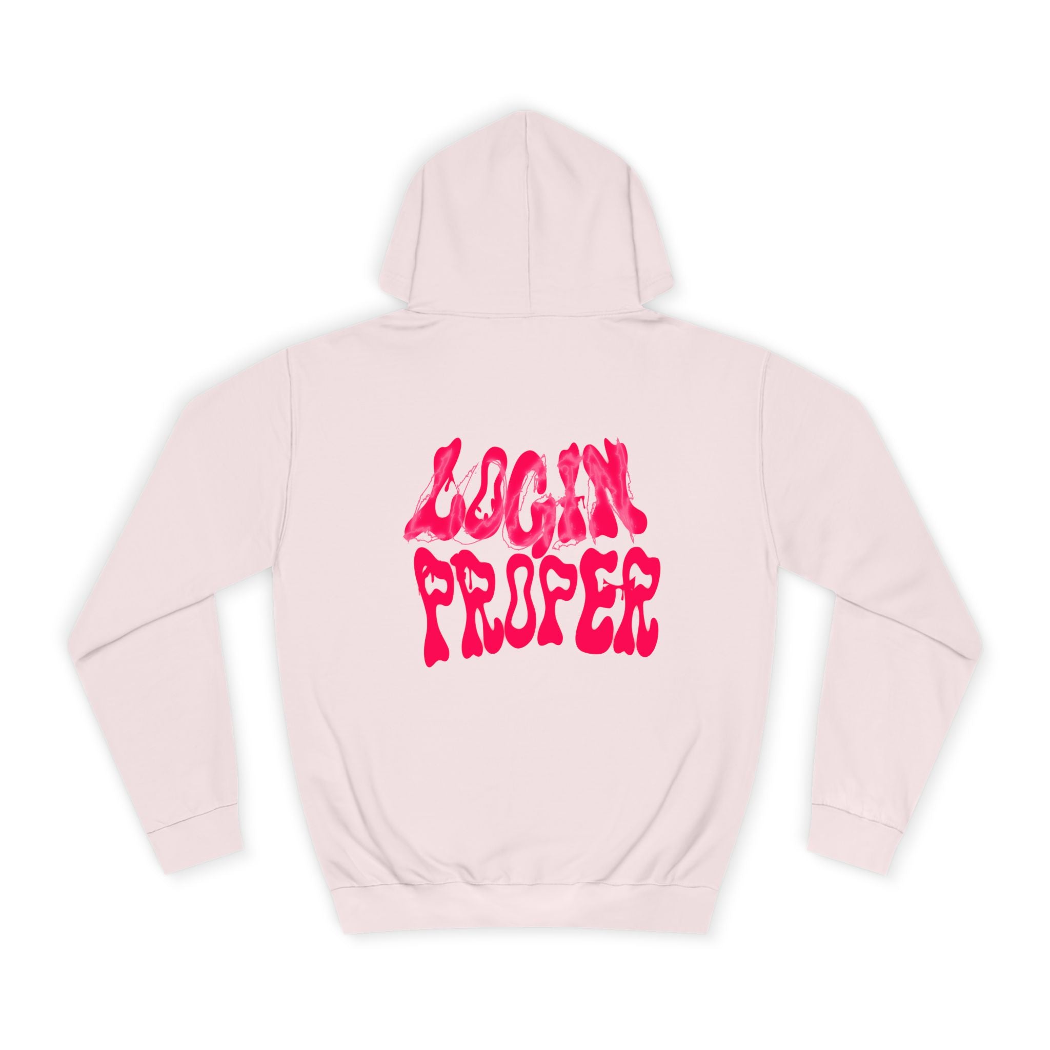 Trendy Unisex Hoodie - 'LOGIN PROPER' Graphic Sweatshirt for, Casual Wear, Gifts' Events, Street Style