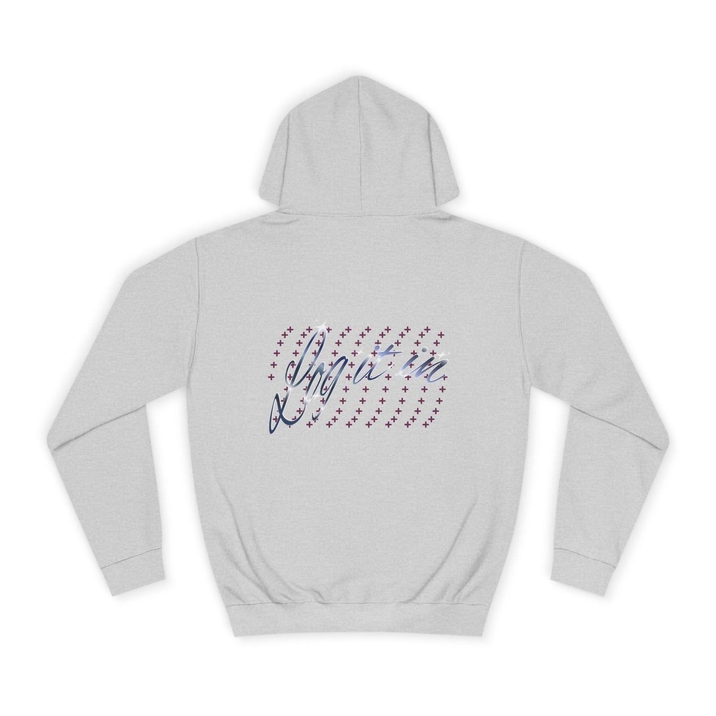 Unisex 'Log it in' Hoodie with Playful Design, Cozy Apparel, Casual Style for Everyone, Great for Gifts and Casual Events