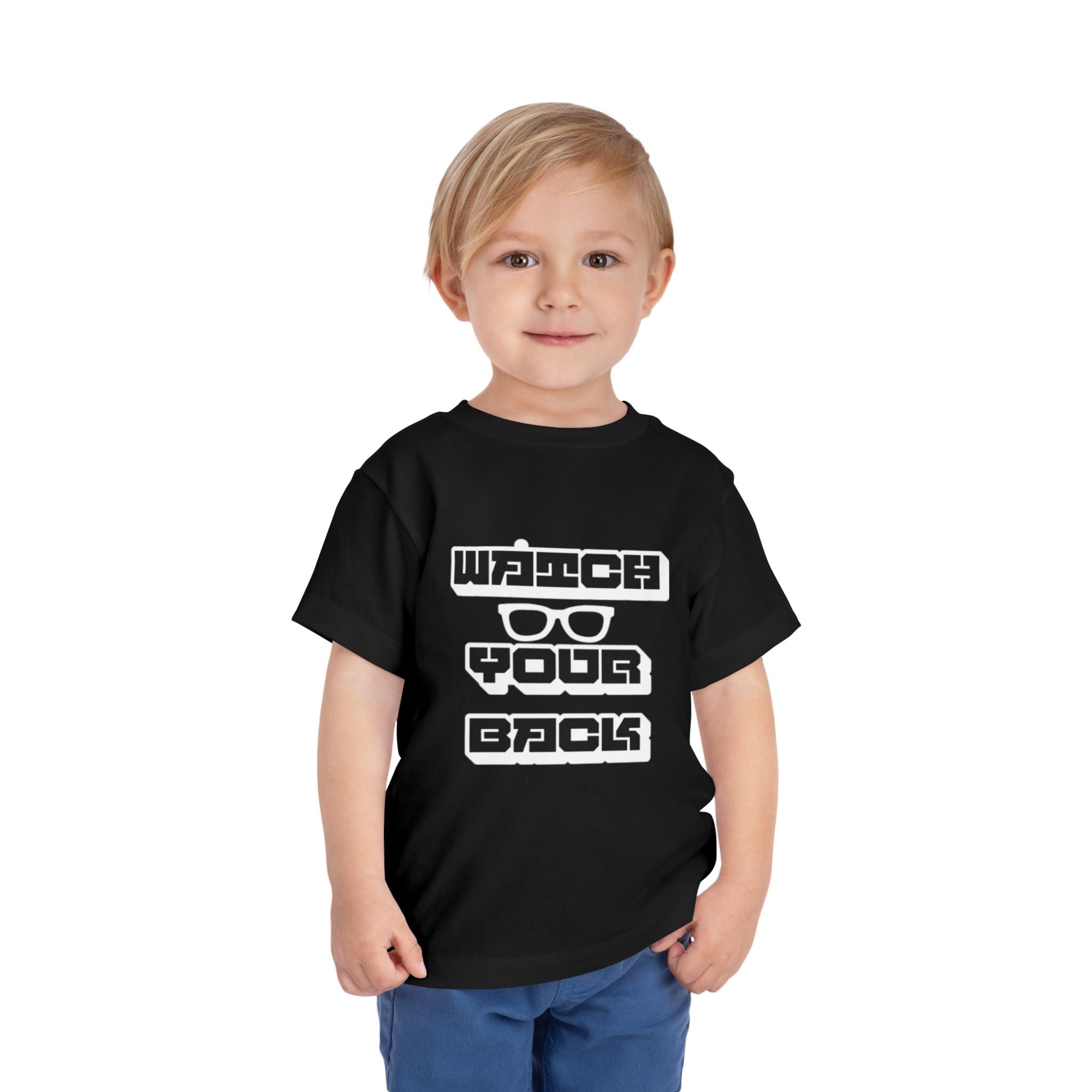 Toddler Tee — "Watch Your Back" Graphic Kids Shirt
