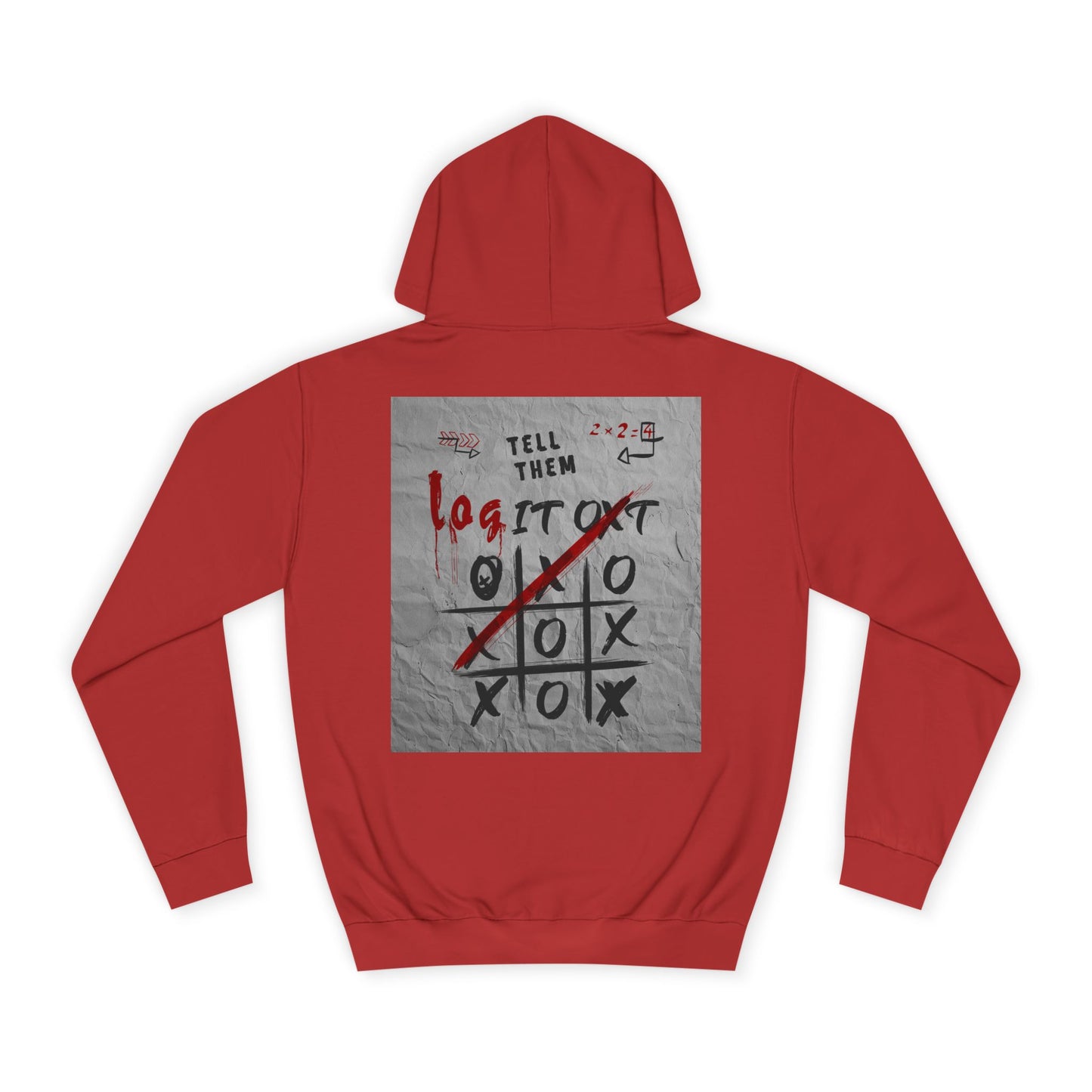 Unisex Log it out Hoodie with Graffiti Design - Trendy Sweatshirt, Custom Gear, Casual Wear, Gift for Cozy Layering