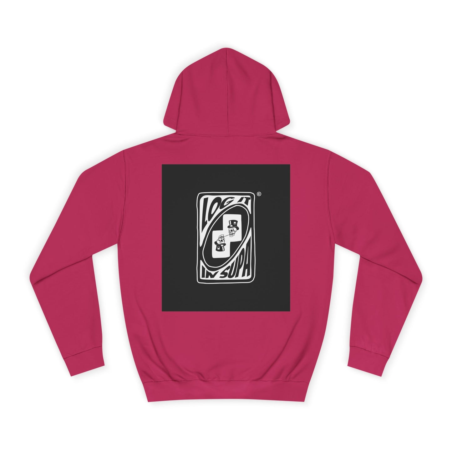 Unisex Log it in Hoodie with Unique Graphic Design, Ideal for Custom Wear, Gifts for Graduates, Cool Streetwear