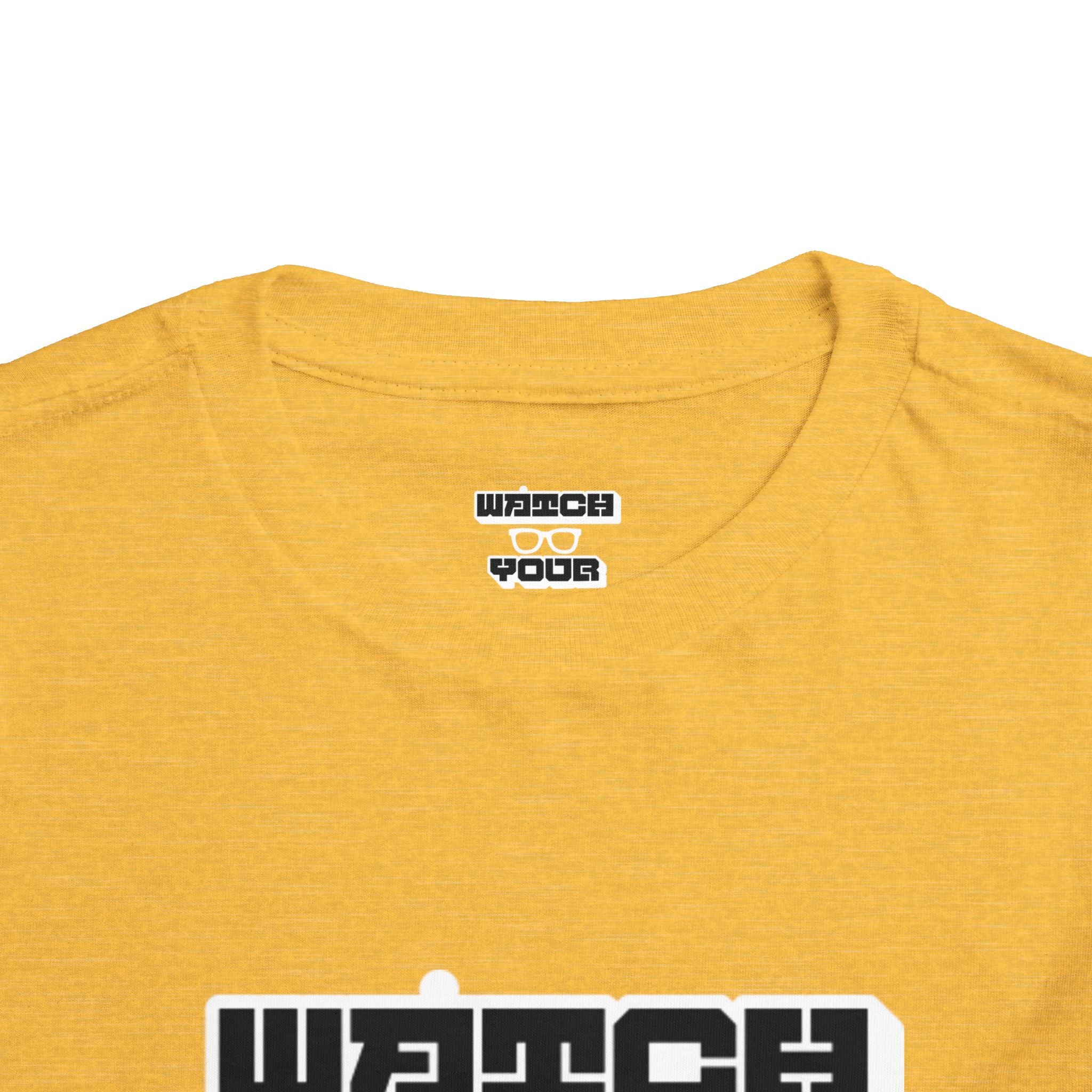 Toddler Tee — "Watch Your Back" Graphic Kids Shirt