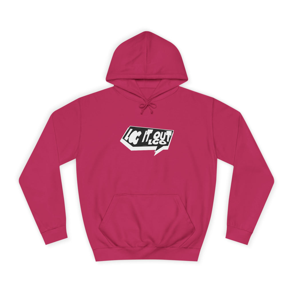 Chill Vibes Unisex Log it out Hoodie - Perfect for Campus Wear, Gifts, Casual Outfits, Fall/Winter Style, Cozy Fashion