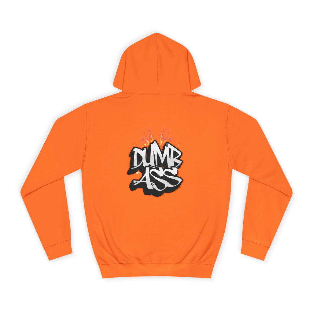 Dumb Ass Graffiti Hoodie – Bold Streetwear Pullover with Flame Lettering