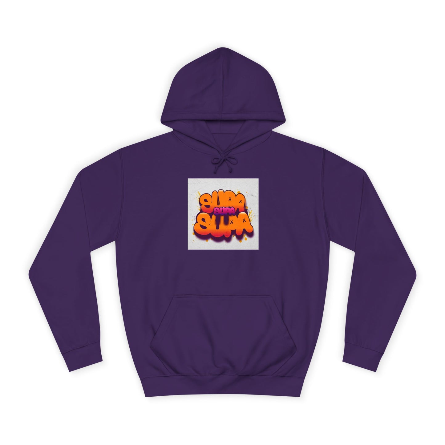 Vibrant Unisex Supa Supa Hoodie with Graffiti Design, Streetwear, Casual Wear, Gift, Fall Fashion, Trendy Spirit