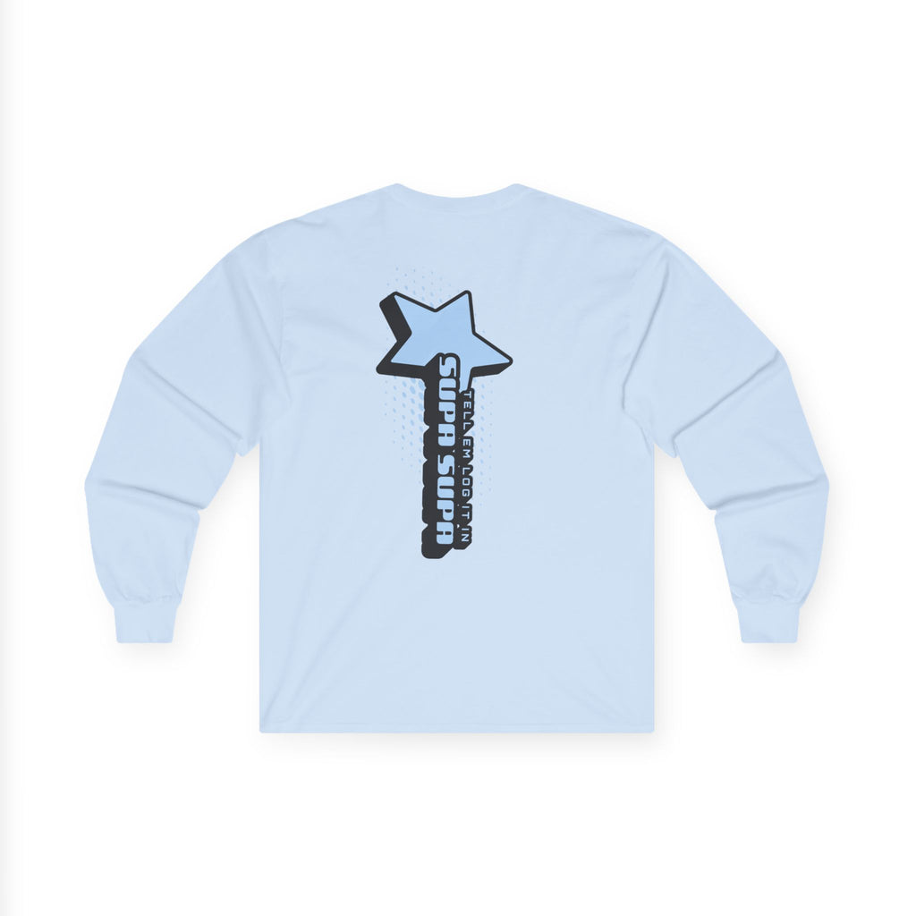 Star Wand Long Sleeve Tee — "Tell em log it in" Graphic Shirt