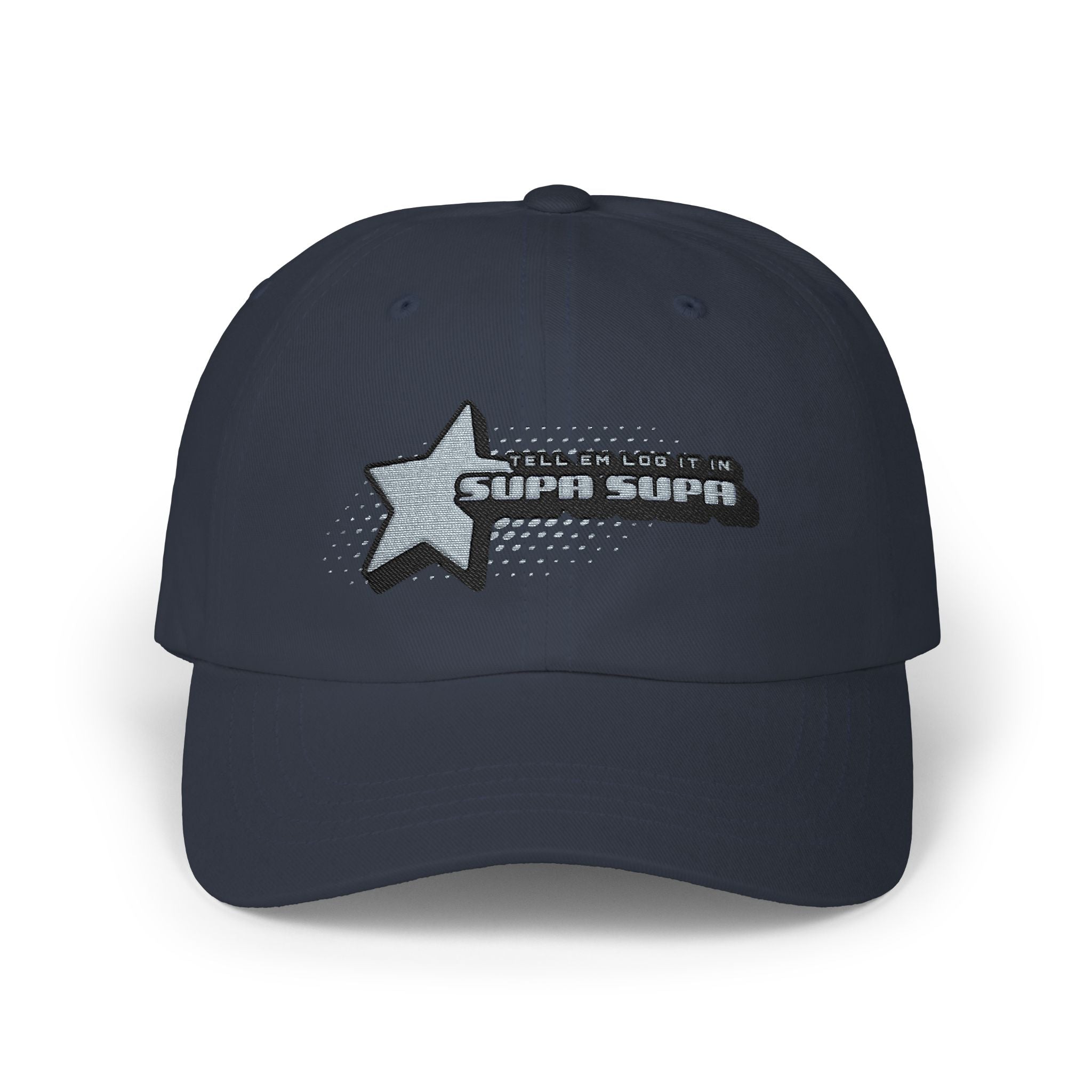 Shooting Star Embroidered Cap — 'Tell em log it in' Hat