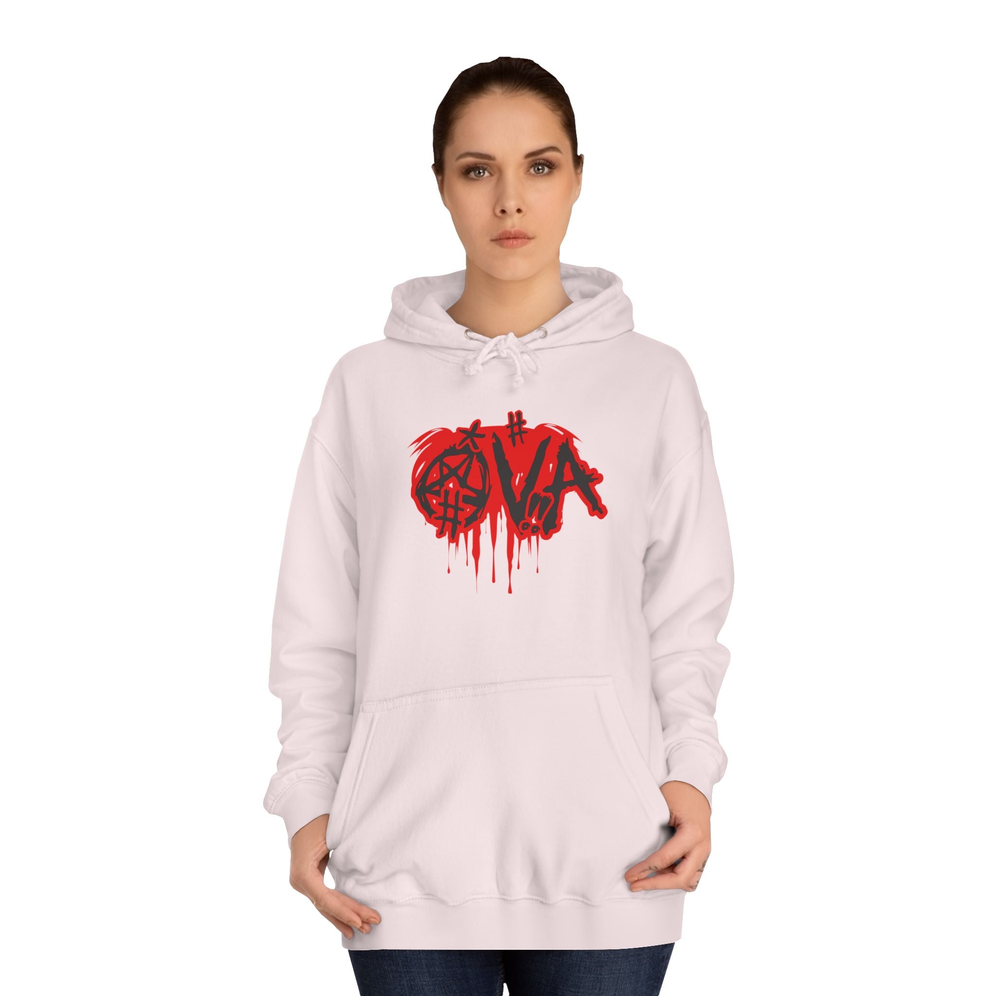 Edgy Unisex Hoodie with Graffiti-Style Print, Urban Streetwear, Apparel, Gift for any body, Casual Fashion