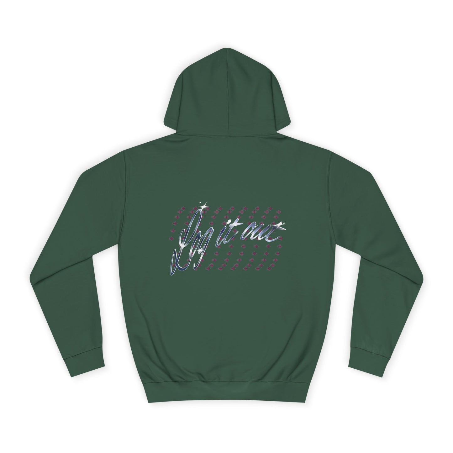 Stylish Unisex 'Log it out' Hoodie with Trendy Script Design, Perfect for Casual Wear, Gift, Apparel, Unisex Fashion