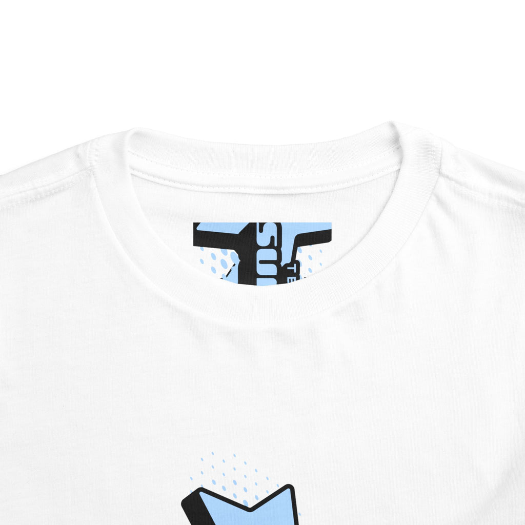 Toddler Tee — Blue Star "Tell em log it in" Graphic