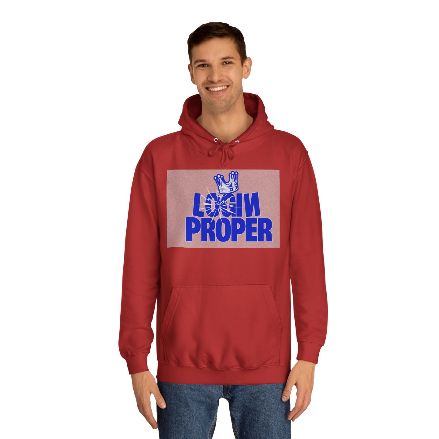 Unisex Hoodie - 'Login Proper' Trendy Spirit Wear, Casual Streetwear, Gift, Cozy Lounge Sweatshirt