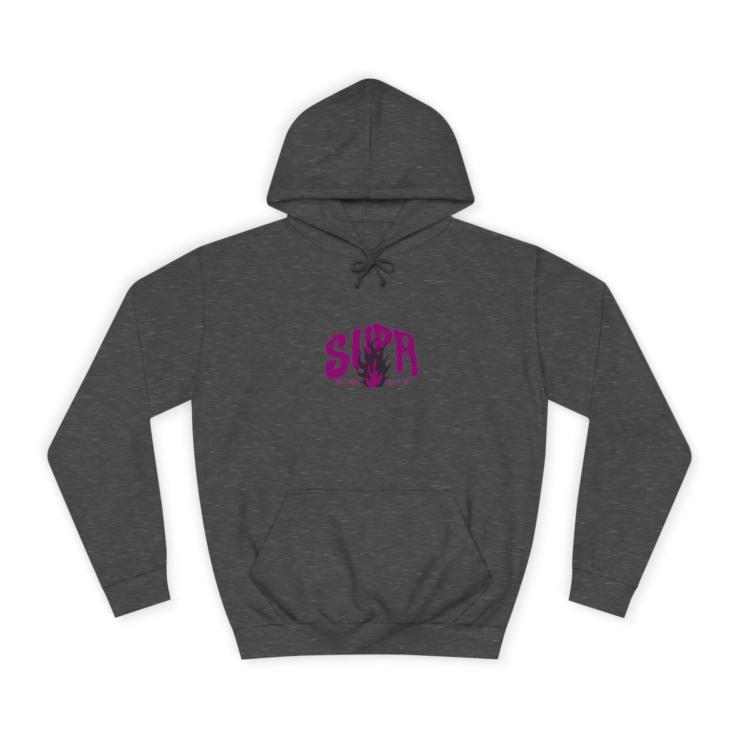 Trendy Unisex SUPA Hoodie with Unique Flame Design - Perfect for Any One, Casual Wear, Gifts, Streetwear, or Events