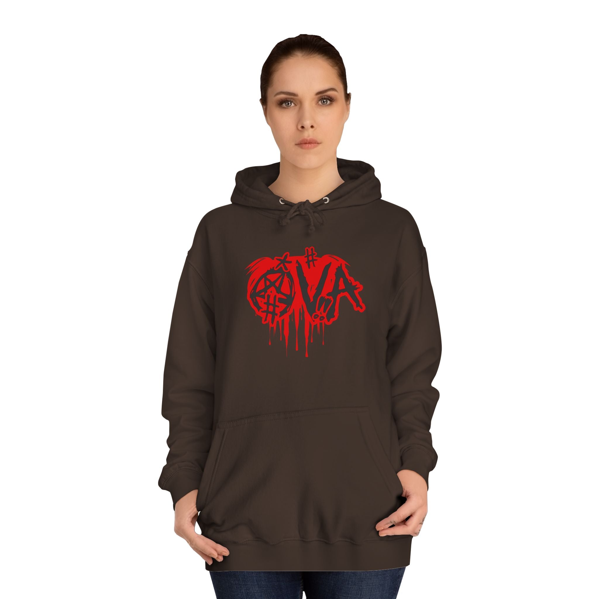 Edgy Unisex Hoodie with Graffiti-Style Print, Urban Streetwear, Apparel, Gift for any body, Casual Fashion