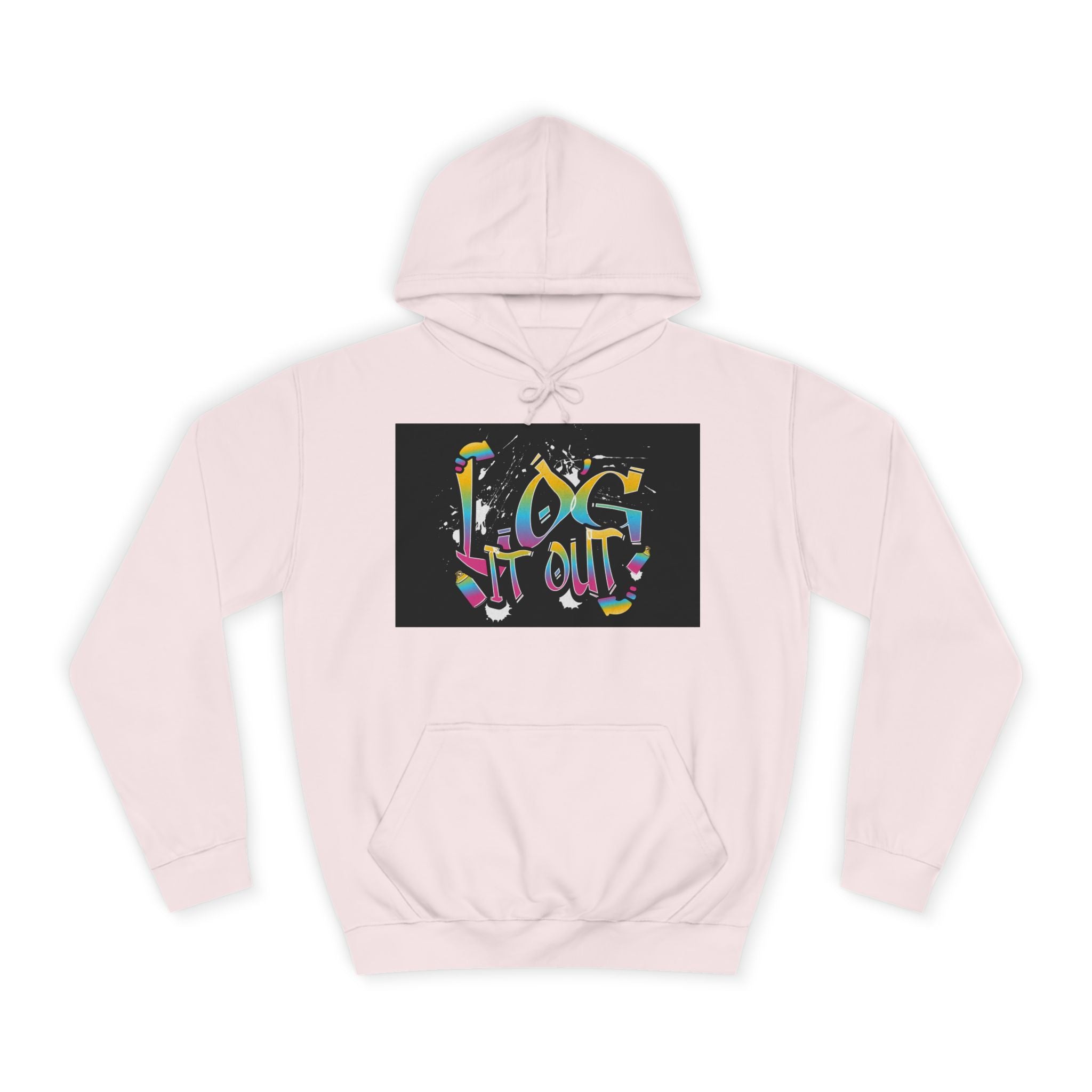 Colorful Unisex log it out Hoodie - Perfect for Students, Casual Wear, Gifts, Relaxed Style, trendy wear
