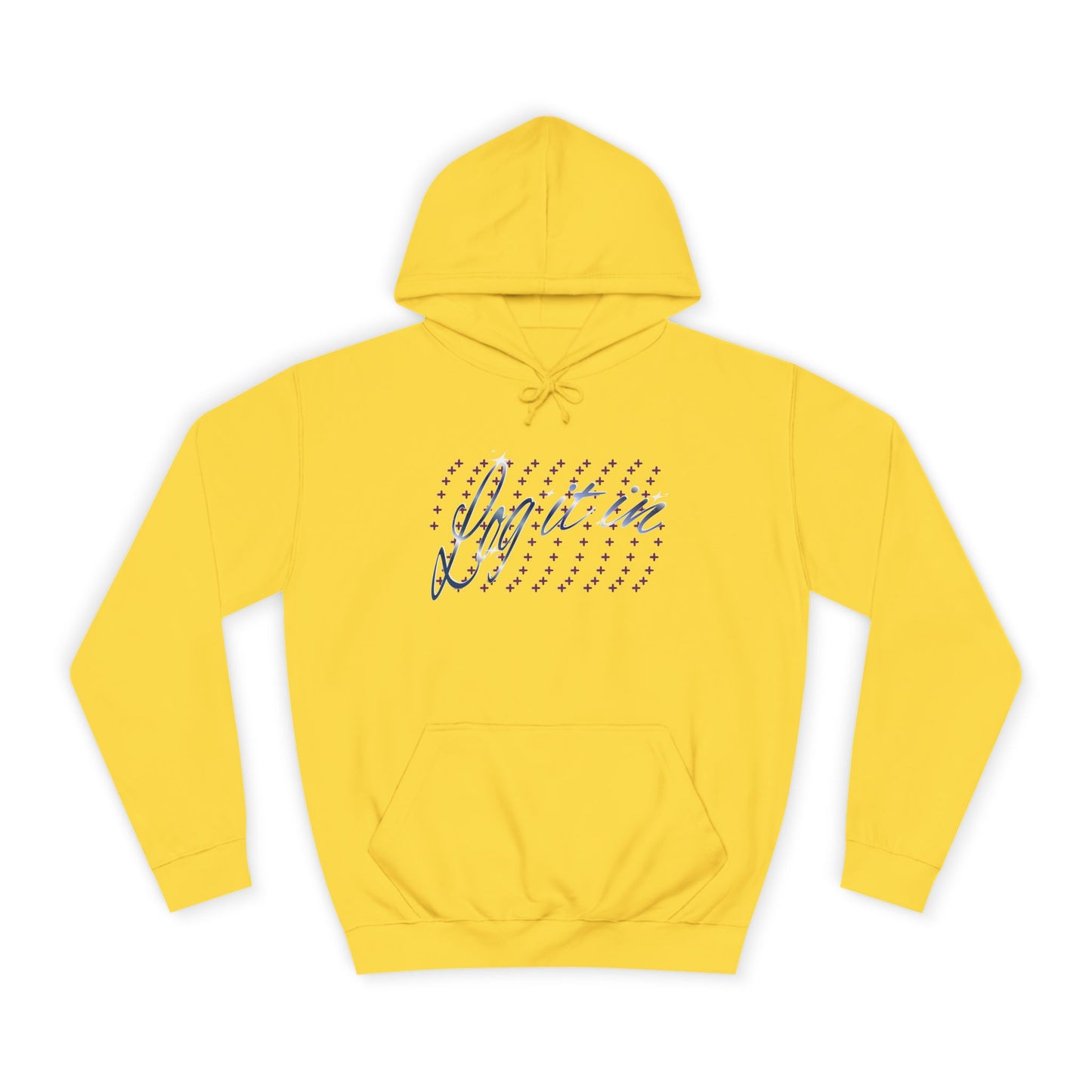 Unisex 'Log it in' Hoodie with Playful Design, Cozy Apparel, Casual Style for Everyone, Great for Gifts and Casual Events