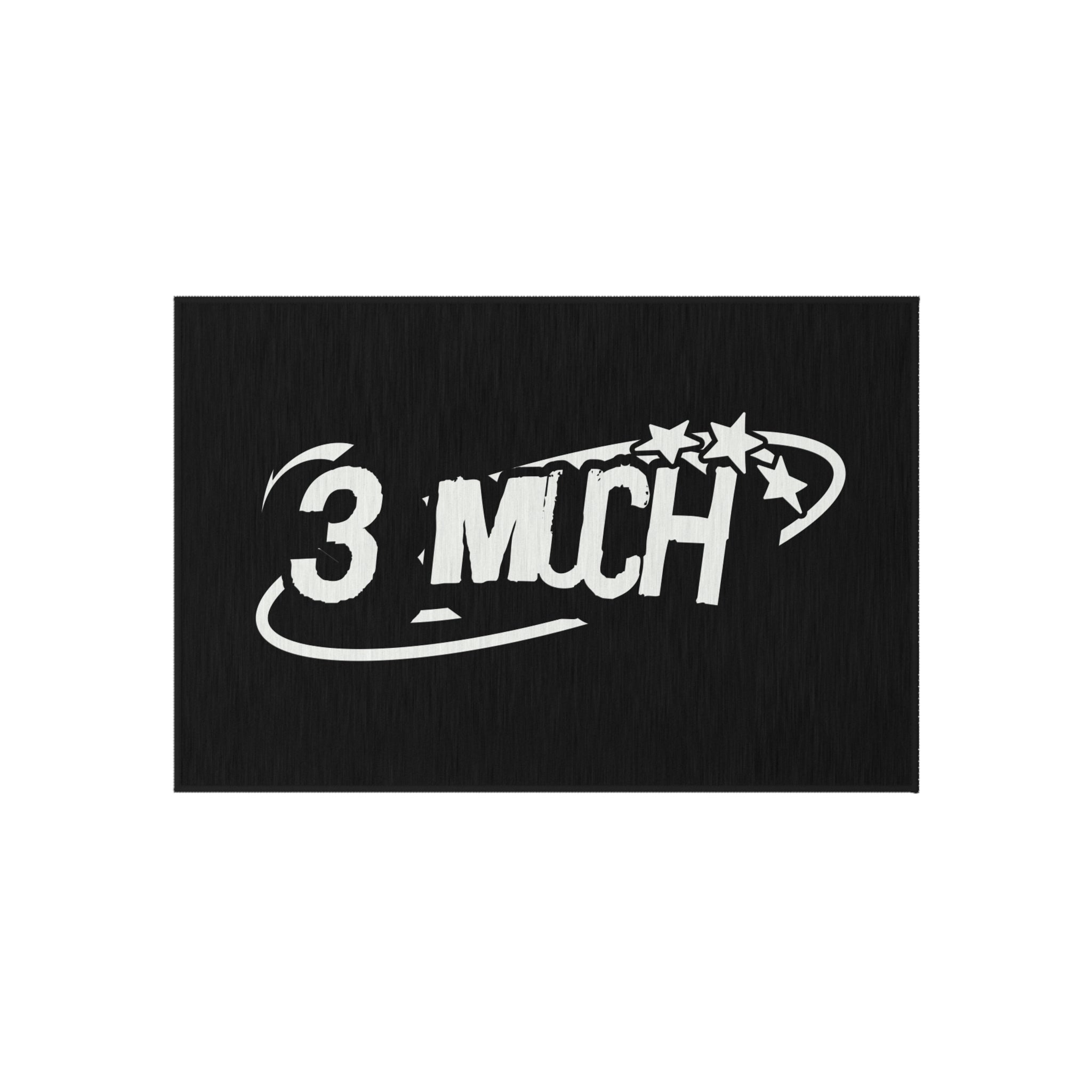 Outdoor Rug — '3 Much' Retro Star Welcome Mat