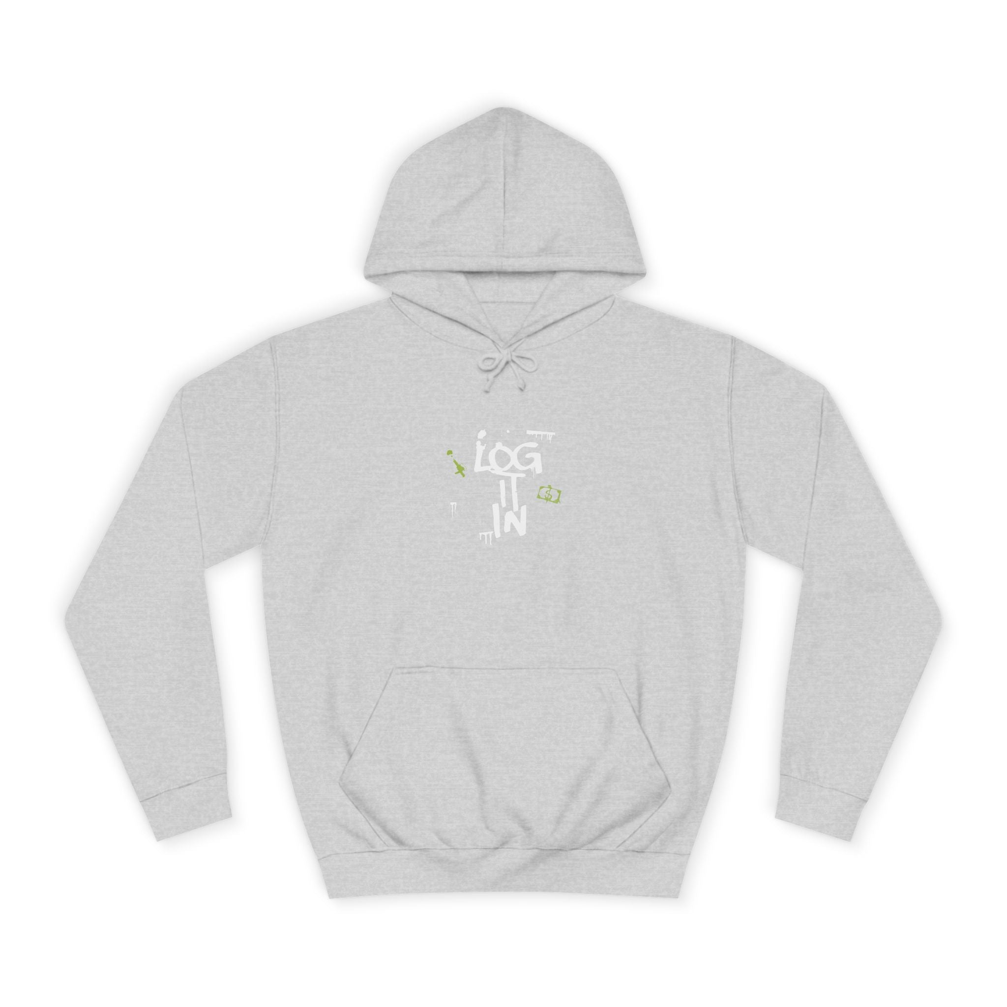 log it in Hoodie — Minimal Vintage Print