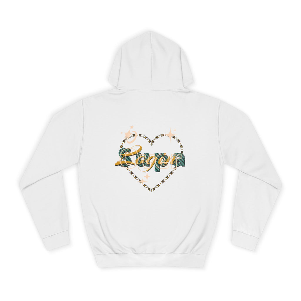 Charming Heart Hoodie with Floral Design, Unisex Casual Sweatshirt, Trendy Gift, Relaxed Wear, Unique Apparel