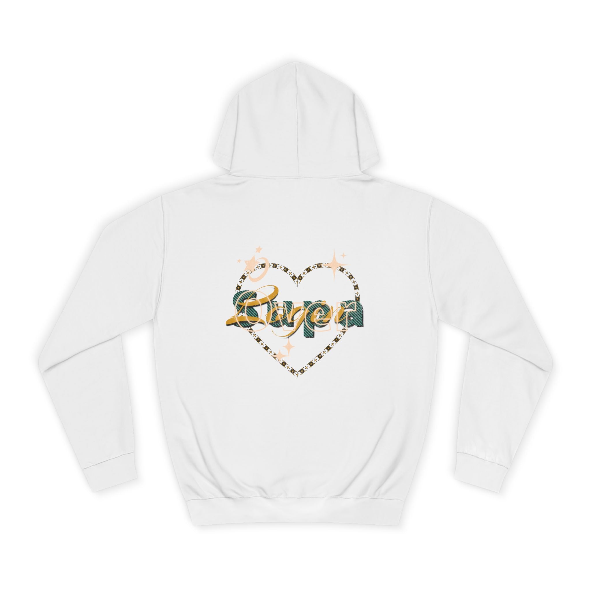 Charming Heart Hoodie with Floral Design, Unisex Casual Sweatshirt, Trendy Gift, Relaxed Wear, Unique Apparel