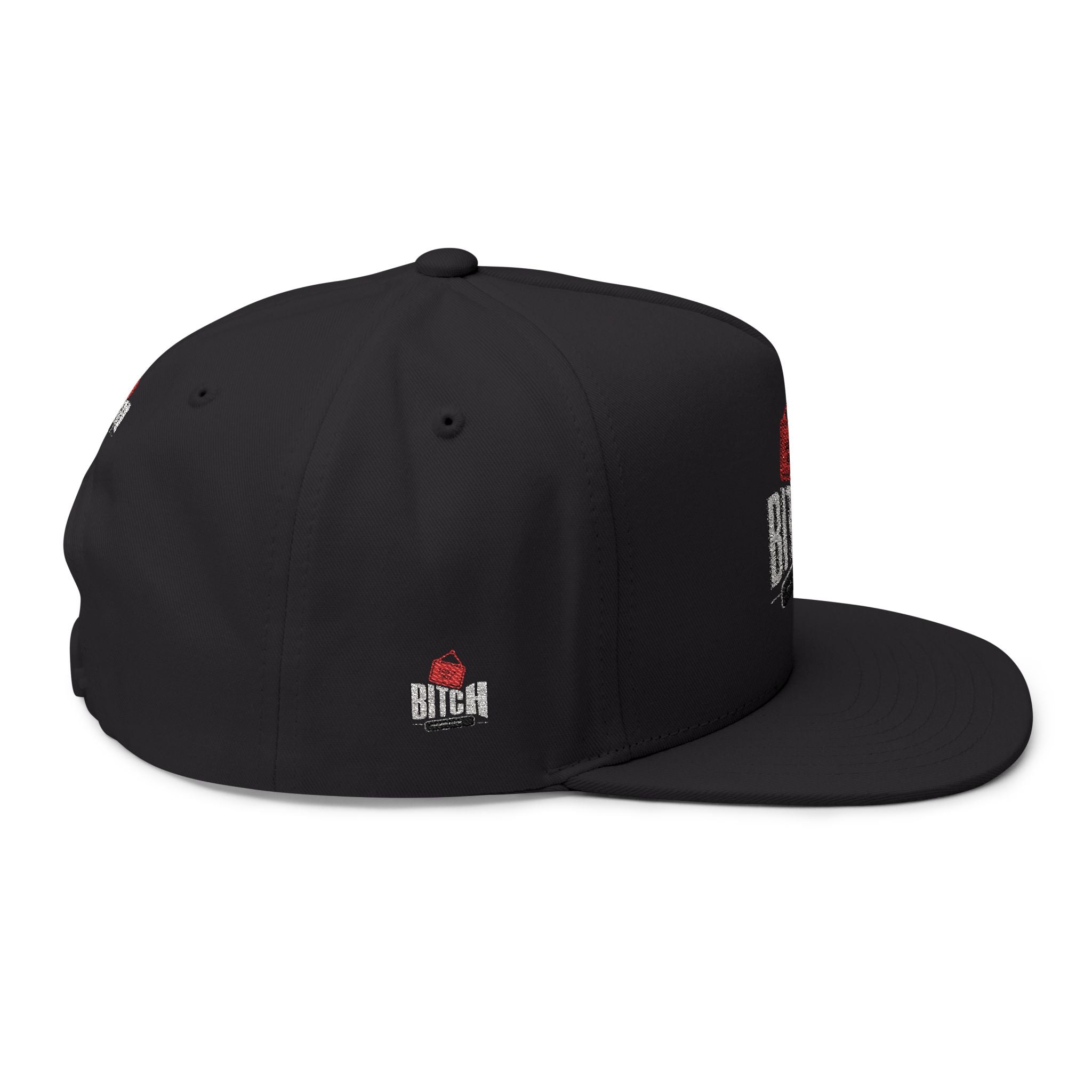 Embroidered 'Log it out'' Flat Bill Cap — Snapback