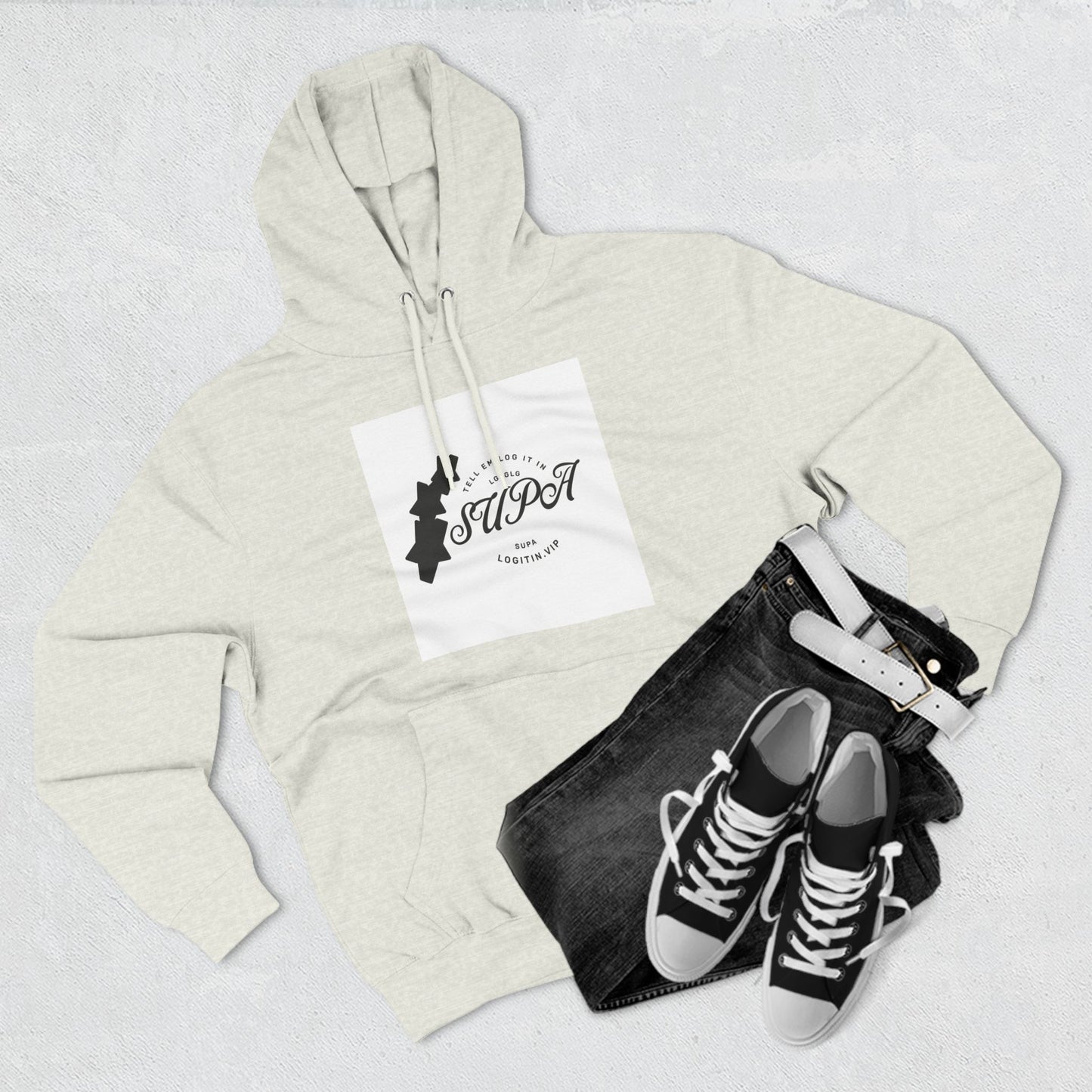 Three-Panel Fleece Log It In Hoodie