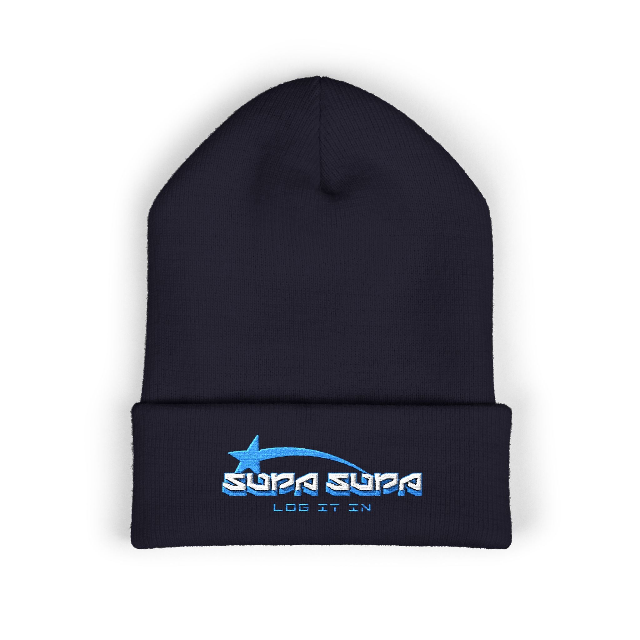"Supa Supa" Classic Cuffed Beanie (Embroidery)