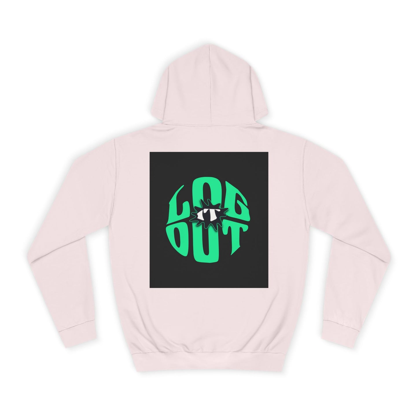 Unisex Hoodie with 'LOG IT OUT' Design, Casual Streetwear, Cool Gift, Cozy Lounge Wear, Perfect for Fall