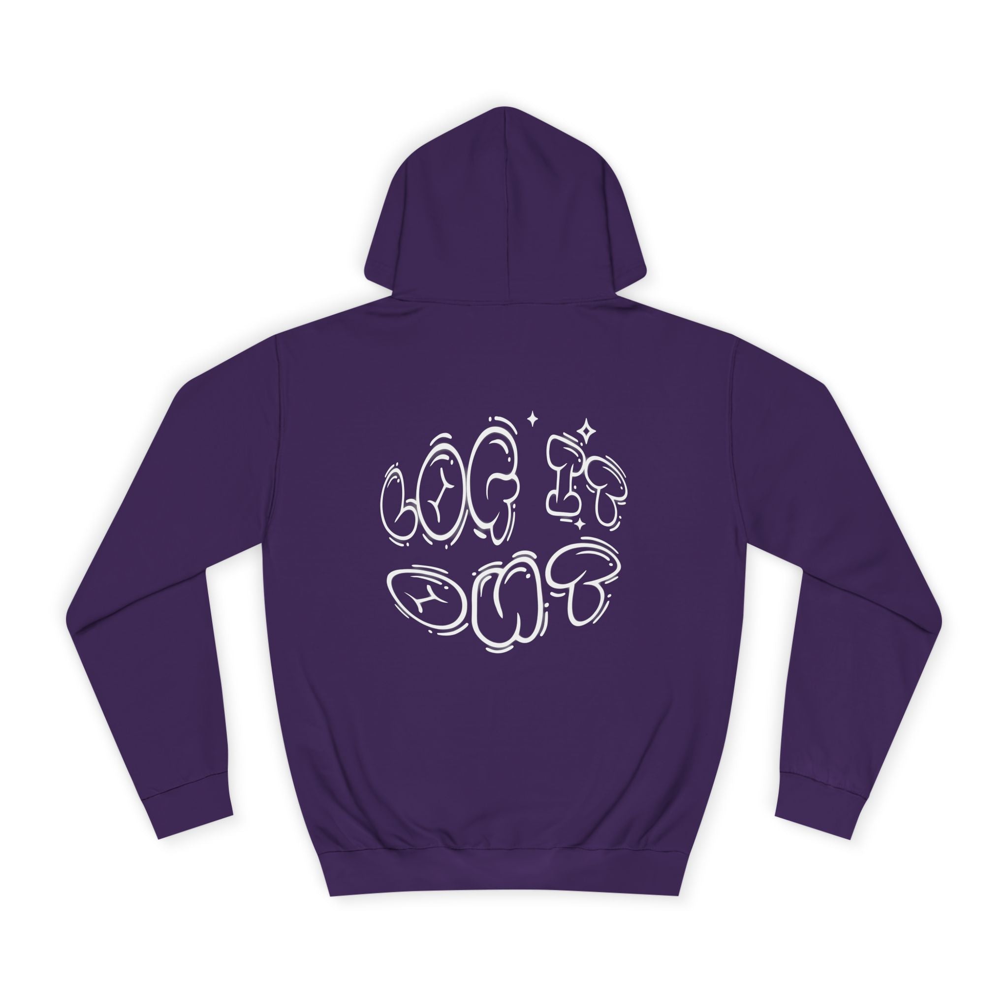 Cozy Unisex Hoodie - "Log It Out" Graphic - Perfect for Casual Wear, Gift