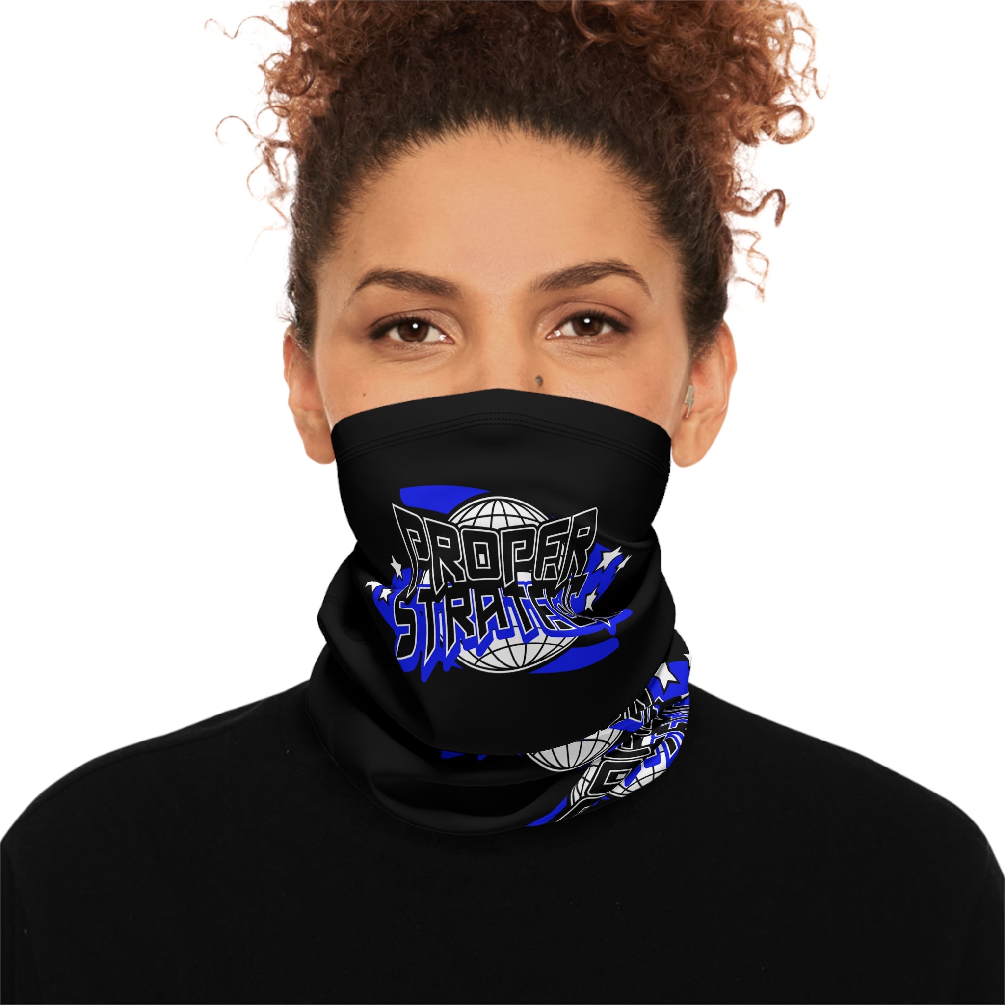 Winter Neck Gaiter — Face Mask with Drawstring