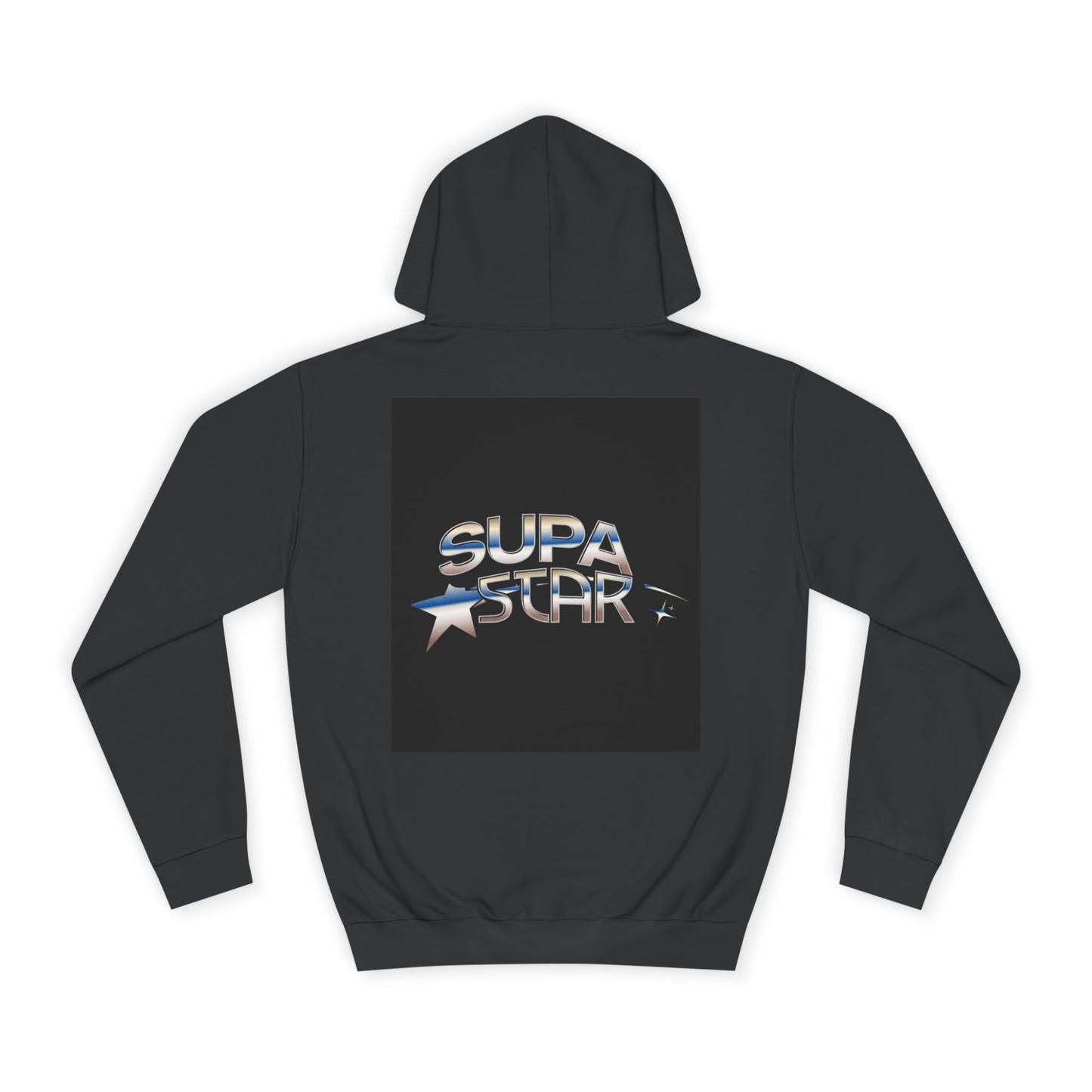 Supa Star Unisex Hoodie | Trendy Custom Apparel, Casual Wear, Star Graphic Hoodie, Adjustable Hooded Sweatshirt, Gift