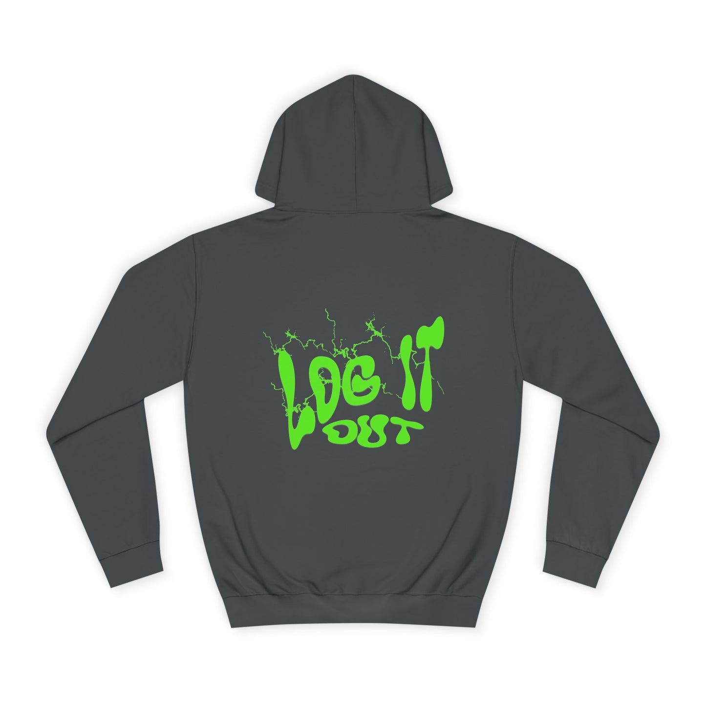 Vibrant Unisex Hoodie - "Log It Out" Motivational Wear, Perfect for Casual Days, Every day Life, Gift Eco-Friendly Style