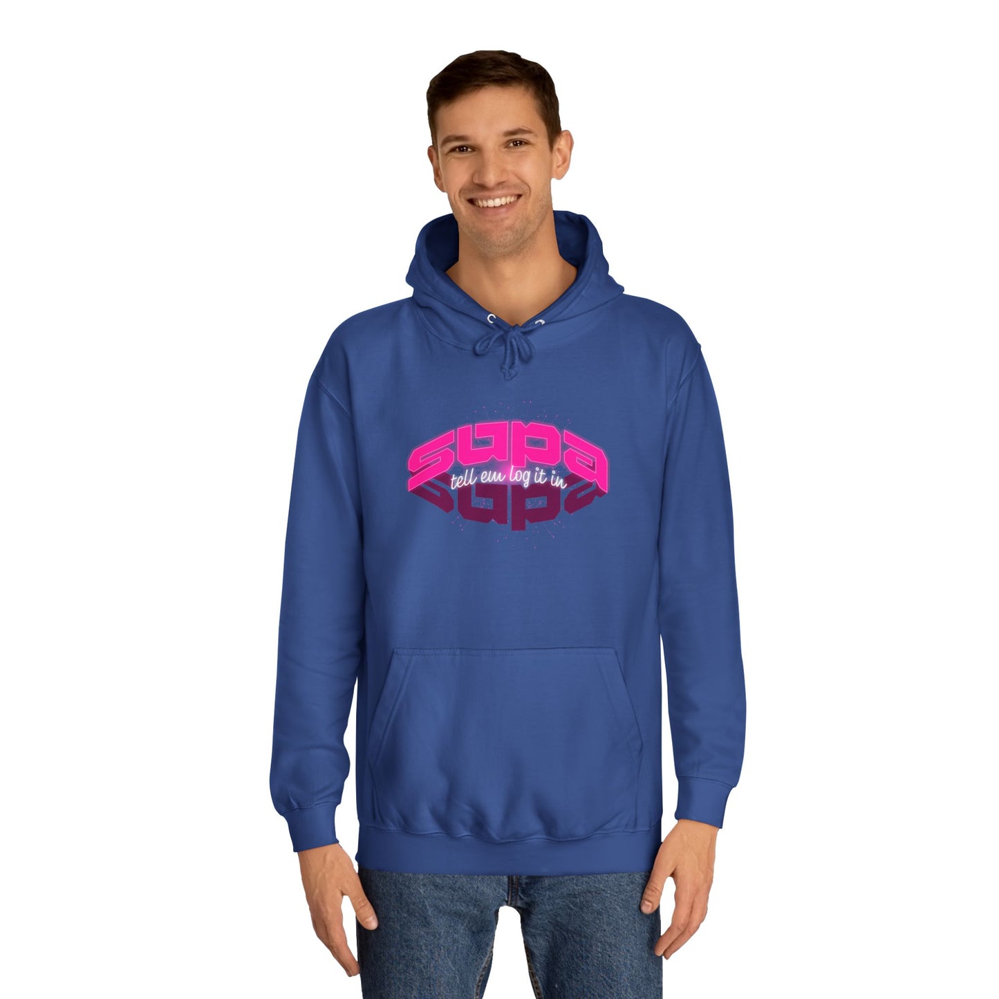 Stylish Trendy Hoodie with 'Supa' Design, Unisex Casual wear for Everyone, Perfect for Everyday Life, Gift, Bright hoodie