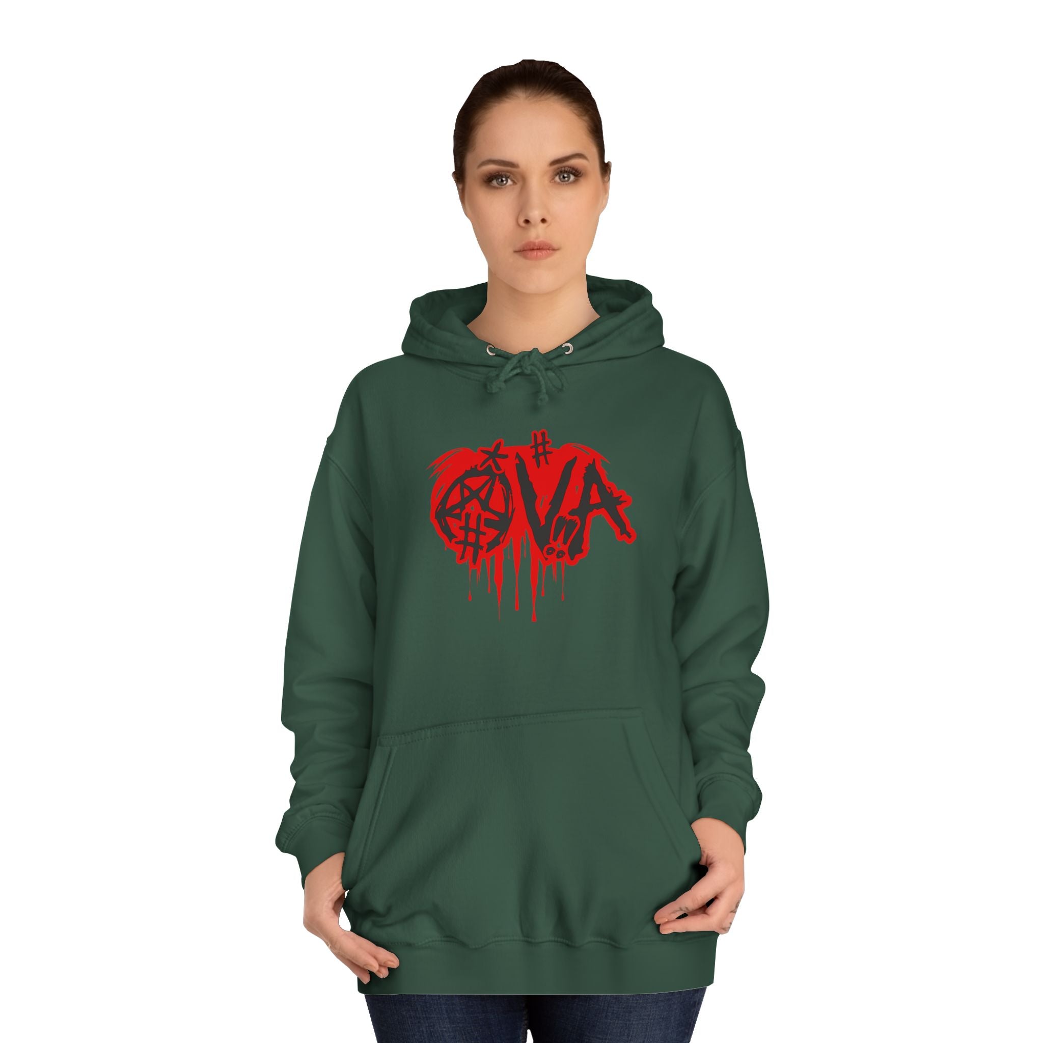 Edgy Unisex Hoodie with Graffiti-Style Print, Urban Streetwear, Apparel, Gift for any body, Casual Fashion