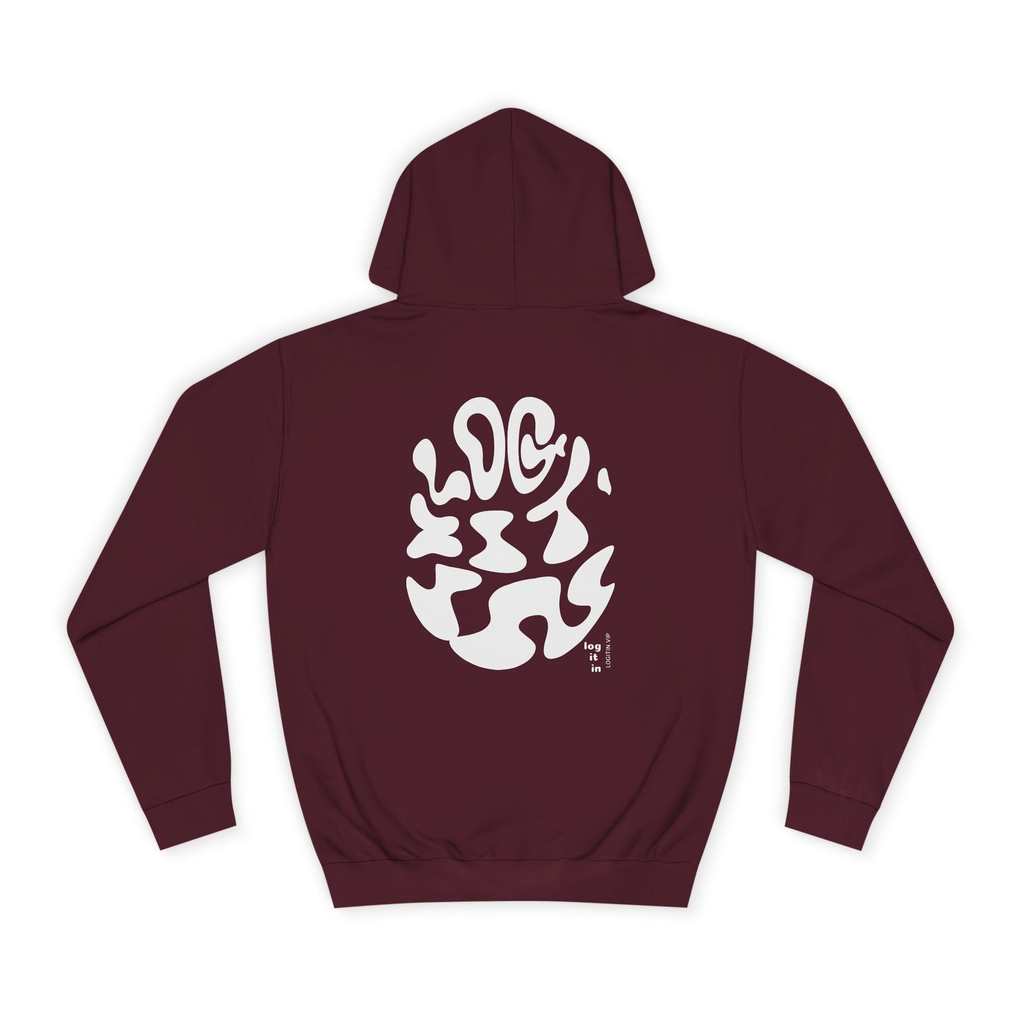 Unisex LOG IT IN Hoodie with Abstract Design - Cozy Sweatshirt for Casual Wear, Gift, Trendy Fashion