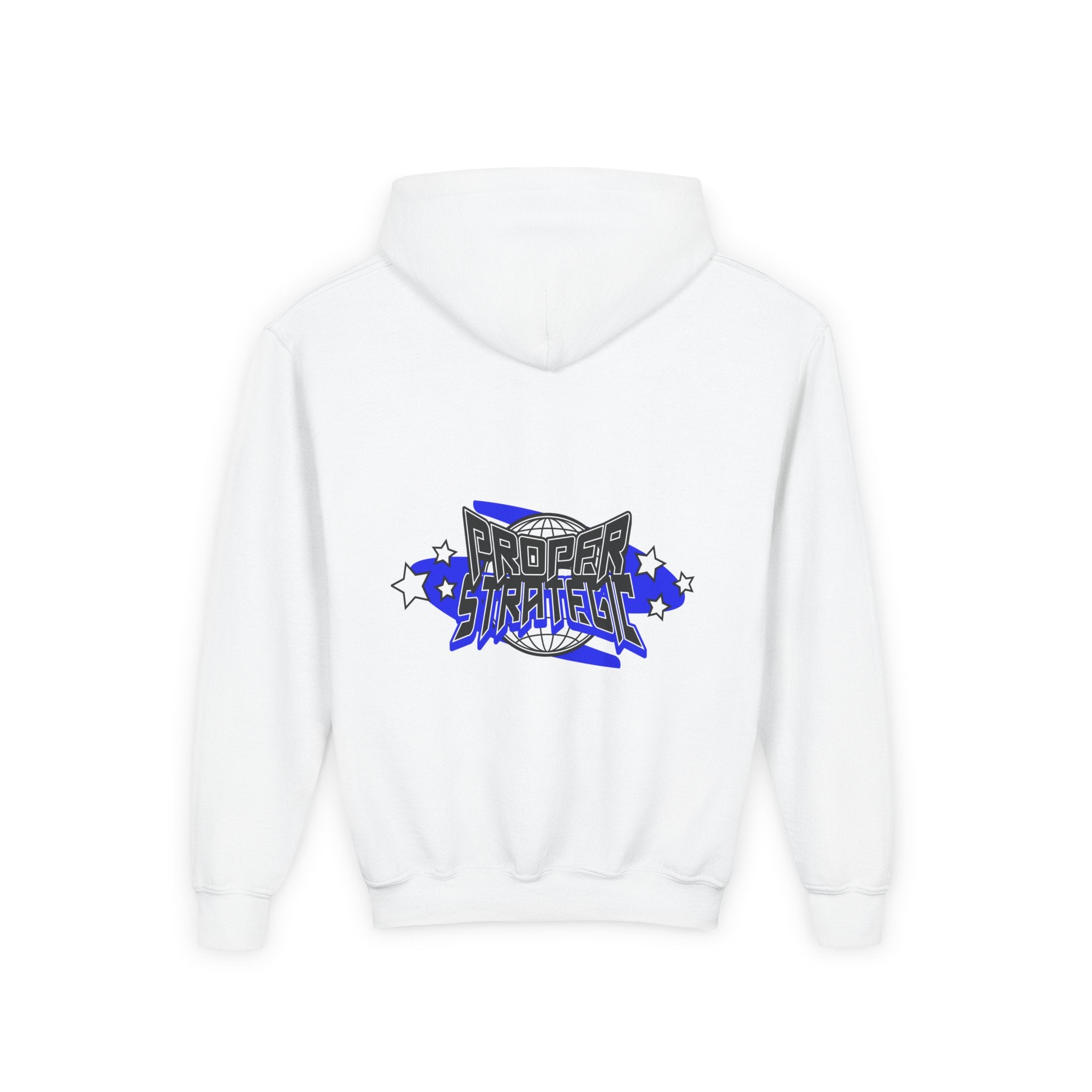 Youth Hoodie — 'Strategic' Graphic Pullover for Kids