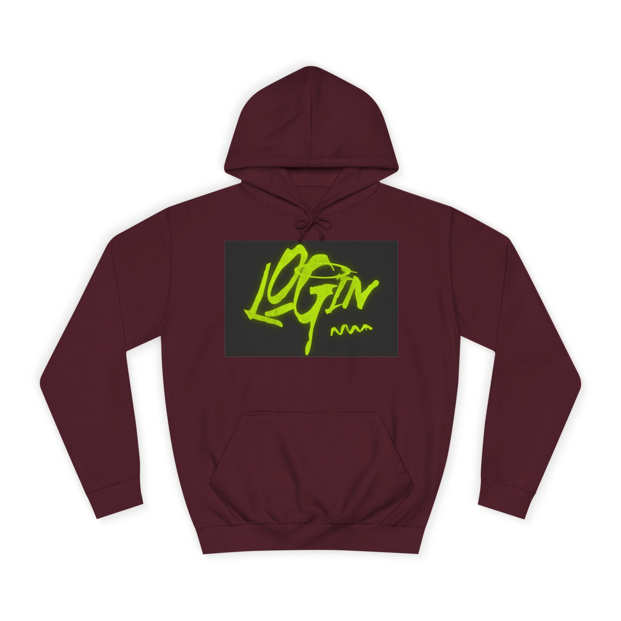 Trendy Unisex Hoodie - 'LOGIN' Graphic Design
