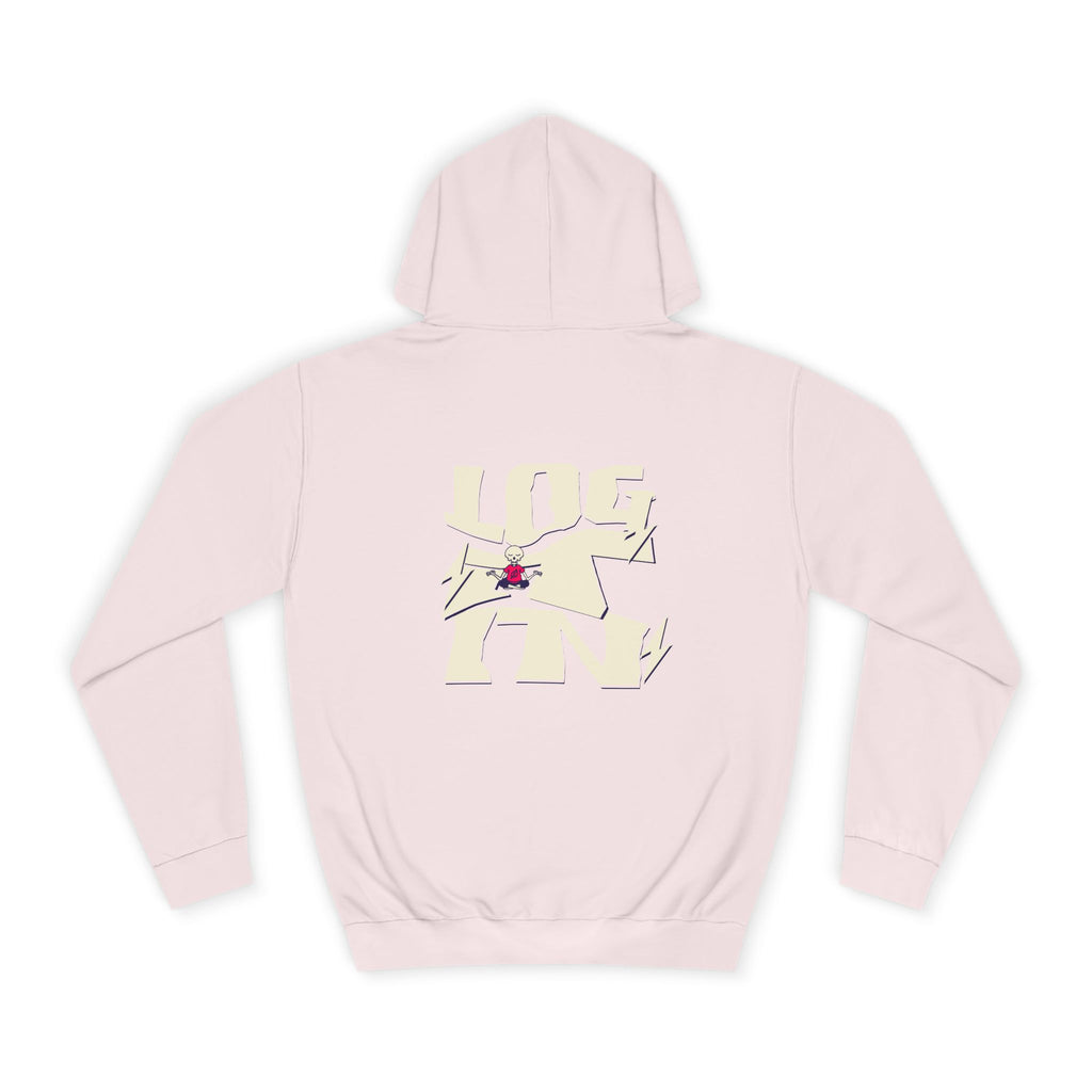 Cozy Unisex Log it in Hoodie - Floral Design, Ideal Gift, Casual Wear, Spring Wardrobe Essentials