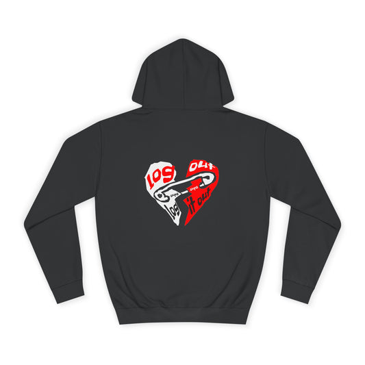 Unisex Log it out Hoodie with Heart Design | Comfortable Sweatshirt for Any One| Perfect for Events, Gifts