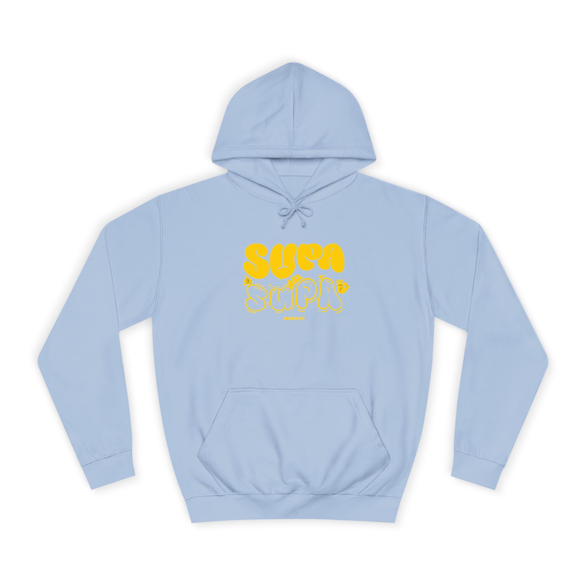 Cheerful Unisex Supa Supa Hoodie - Cozy Streetwear, Campus Style, Trendy Gift, Relaxed Fit, Perfect for Every day