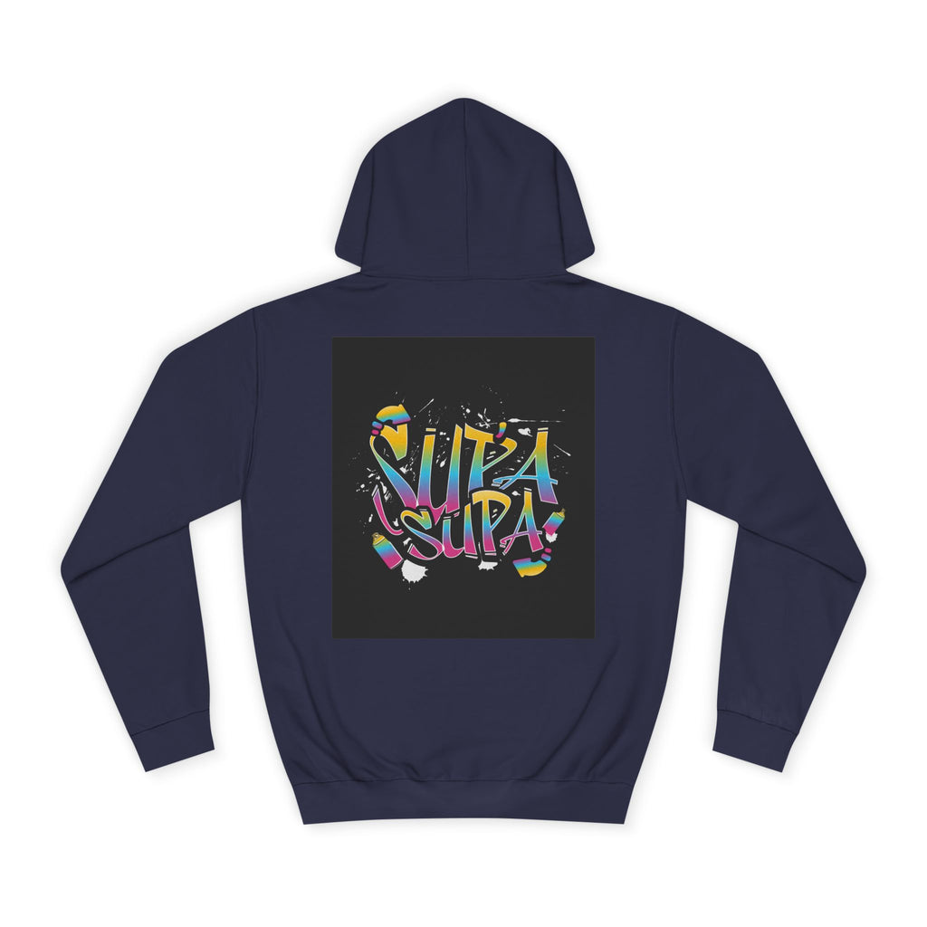Colorful Unisex Supa Supa Hoodie, Casual Sweatshirt, Vibrant Apparel, Streetwear Hoodie