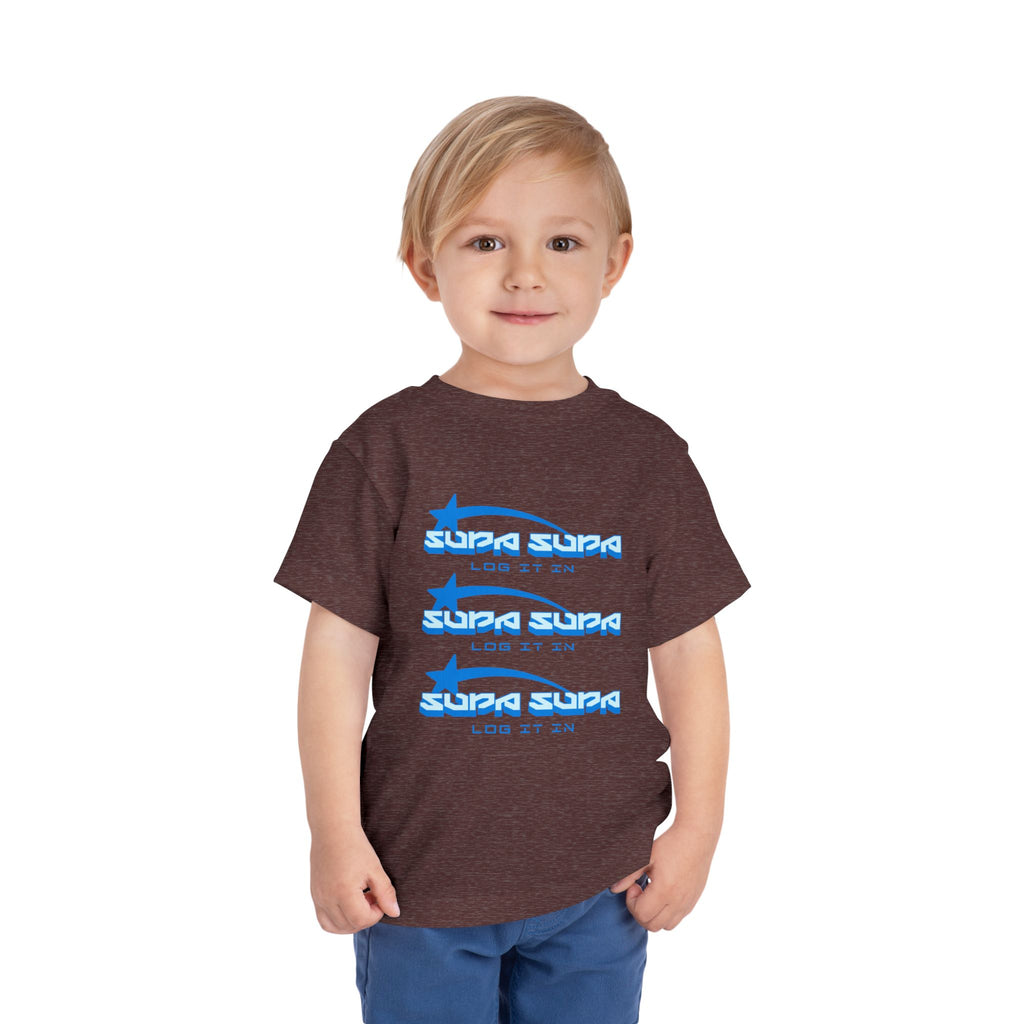 Toddler Tee — Blue Star 'Supa Supa' Graphic Shirt