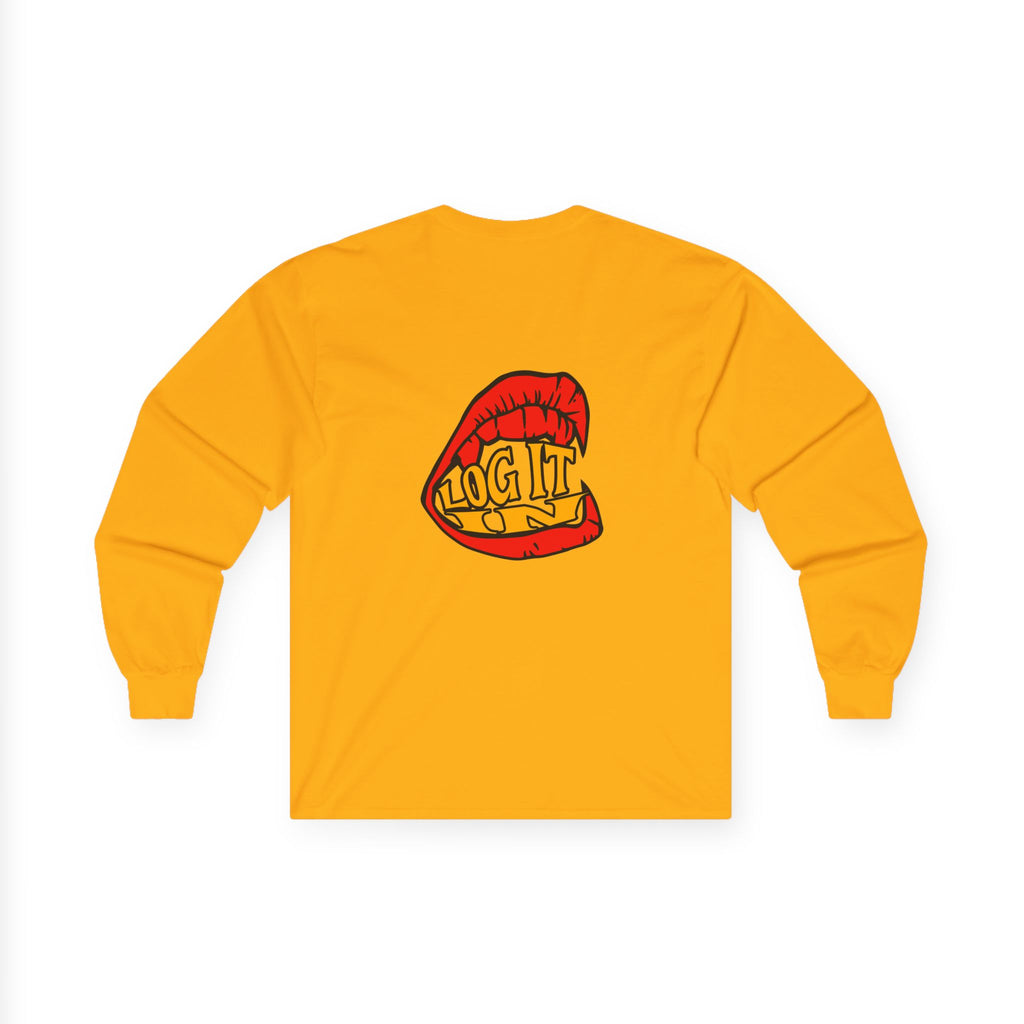 "Log It in" Graphic Long Sleeve Tee