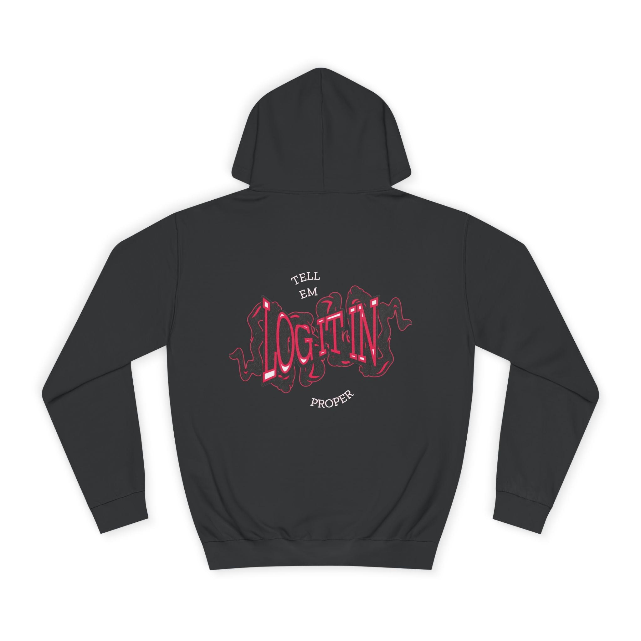 'Log it in'Hoodie for Unisex, Casual Wear, Trendy Apparel, Perfect for Everyday wear, Comfortable Fit