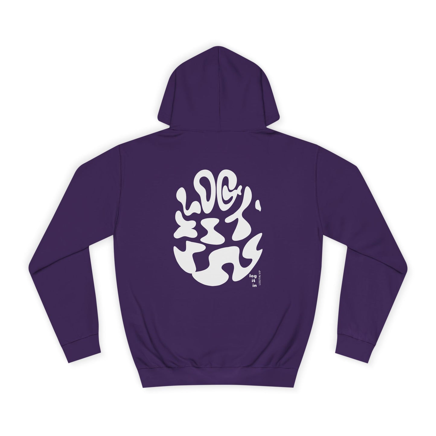 Unisex LOG IT IN Hoodie with Abstract Design - Cozy Sweatshirt for Casual Wear, Gift, Trendy Fashion