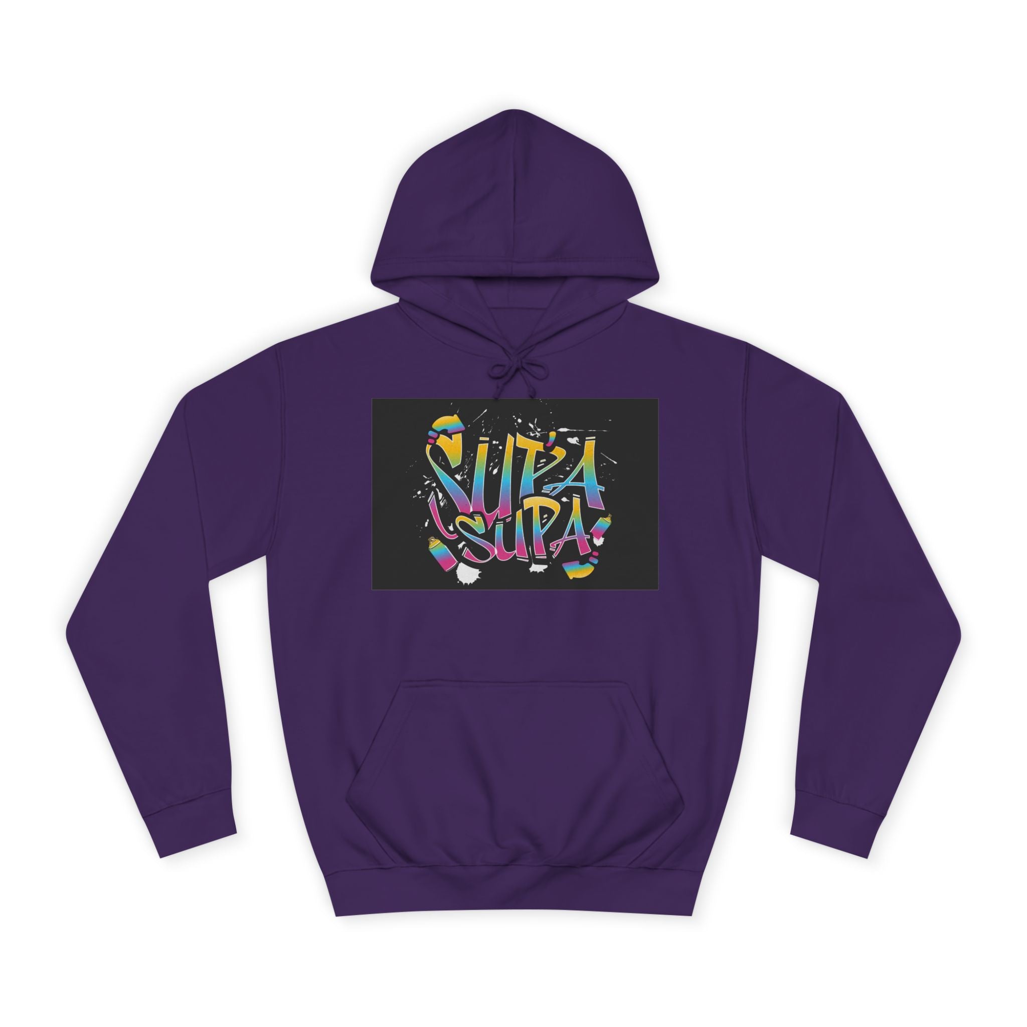 Colorful Unisex Supa Supa Hoodie, Casual Sweatshirt, Vibrant Apparel, Streetwear Hoodie